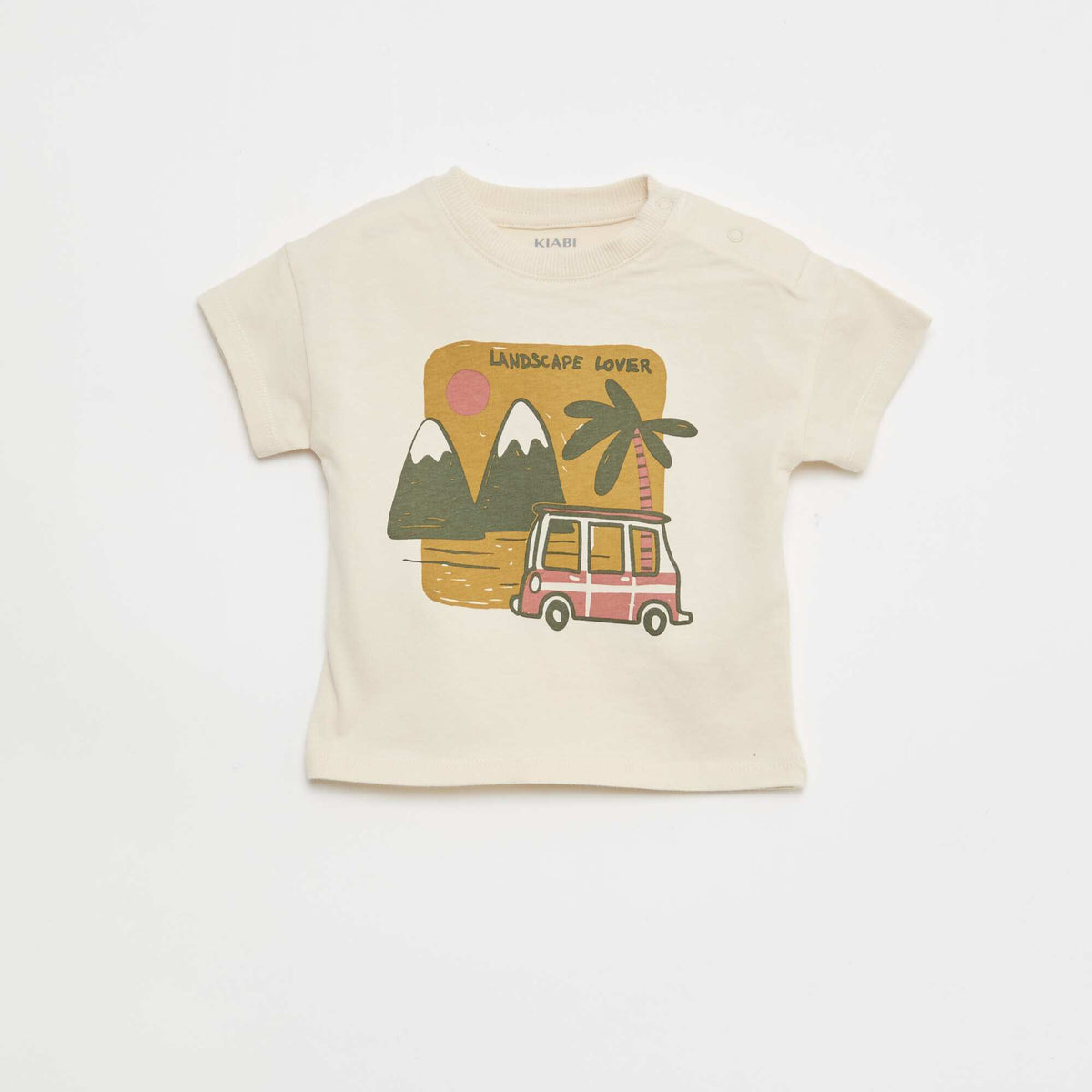 Ensemble 2 pièces en coton  T-shirt + short BEIGE