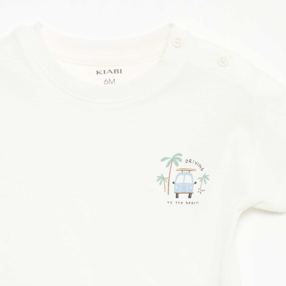 Ensemble 2 pièces short + T-shirt BLANC