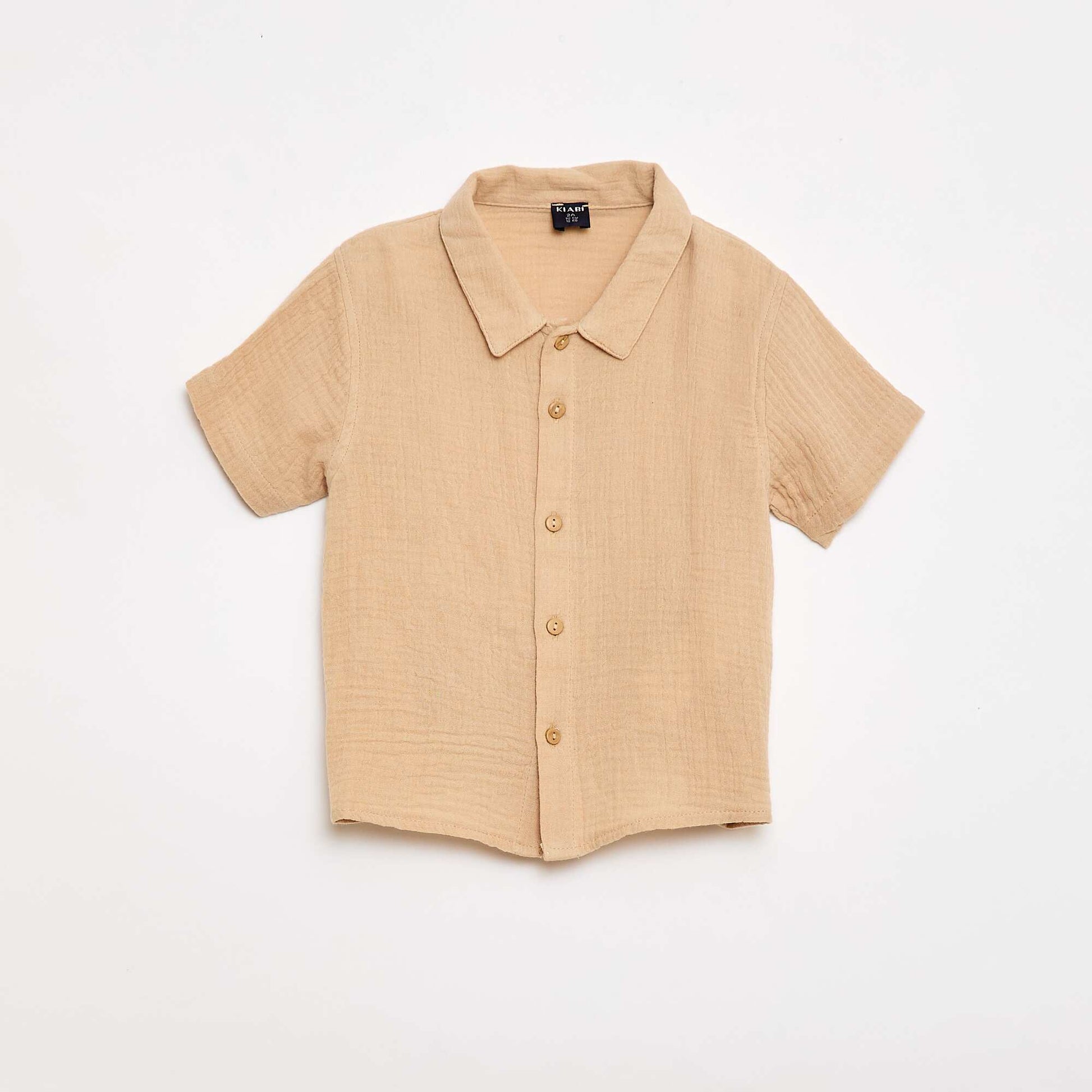 Ensemble deux pièces chemise + short BEIGE