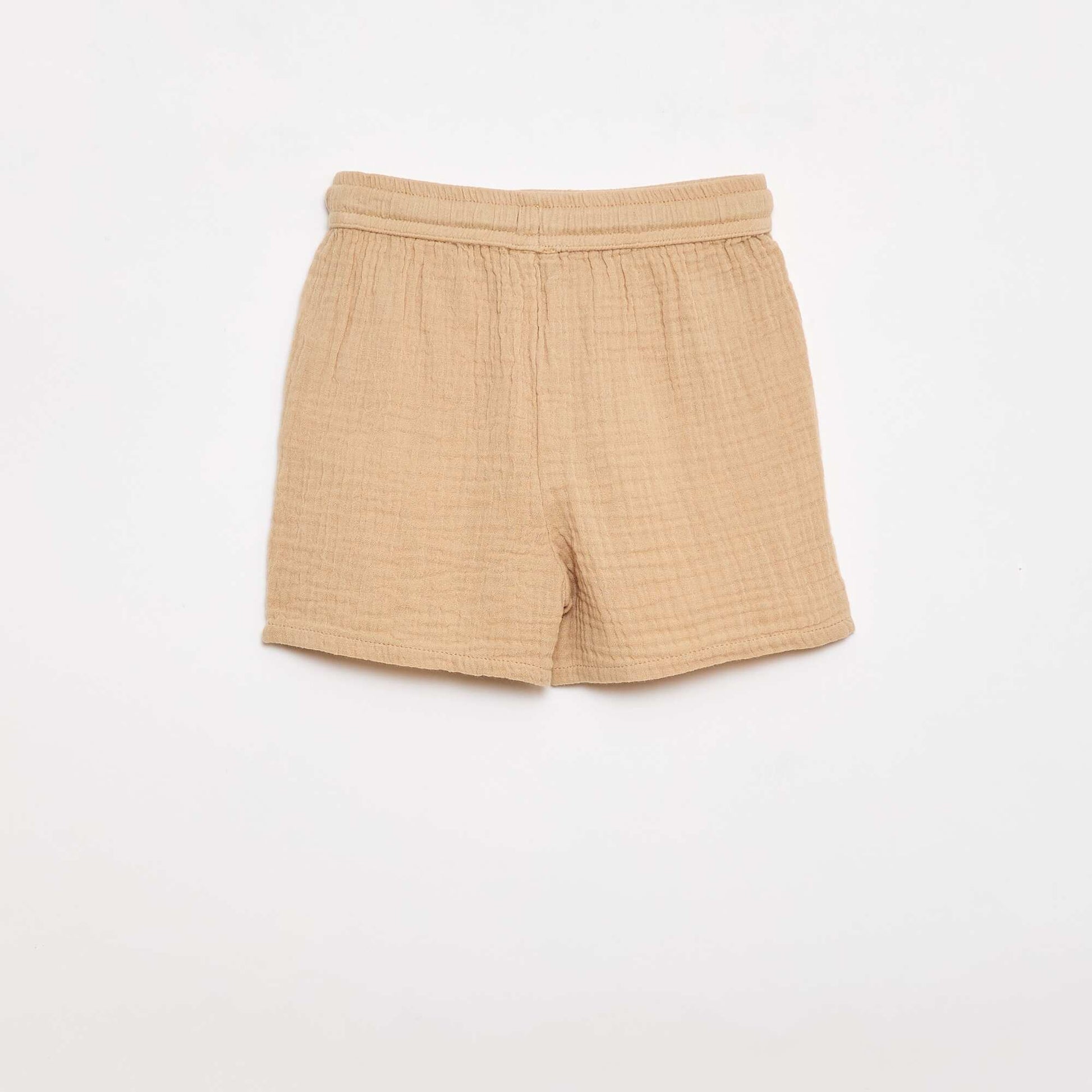 Ensemble deux pièces chemise + short BEIGE