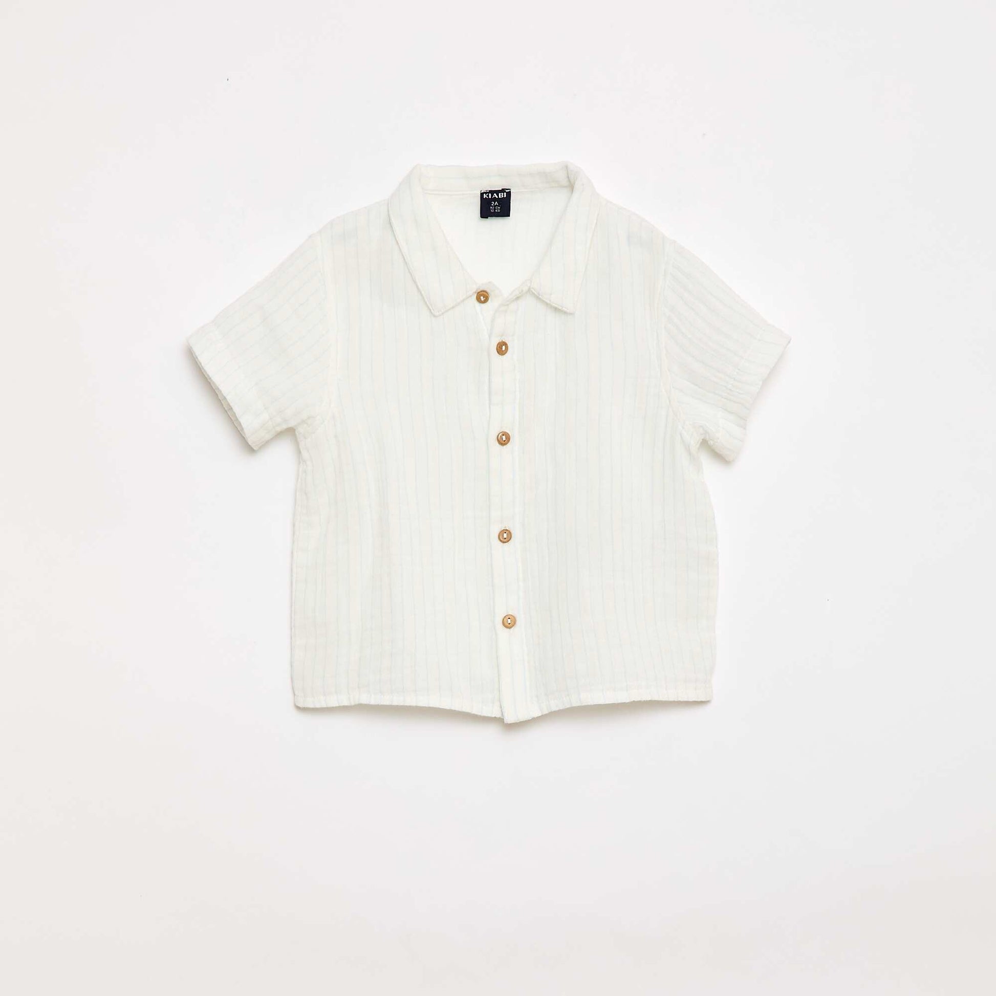 Ensemble deux pièces chemise + short BLANC