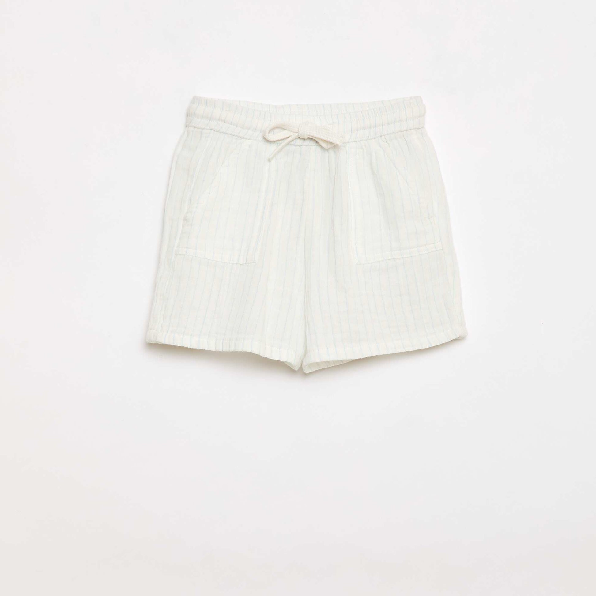Ensemble deux pièces chemise + short BLANC