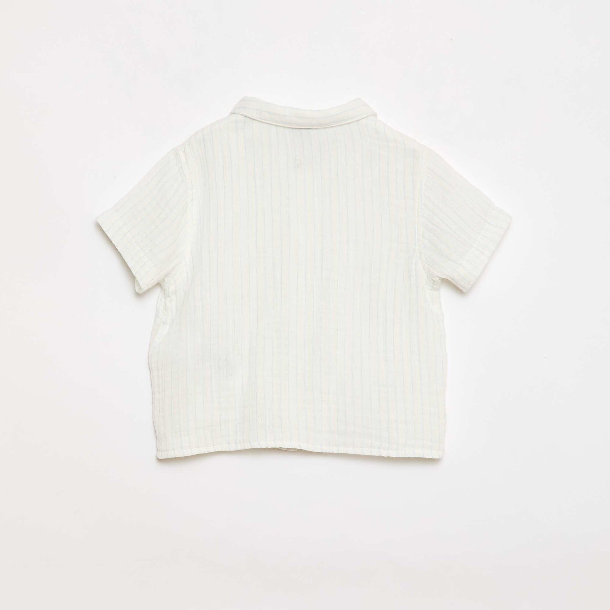 Ensemble deux pièces chemise + short BLANC