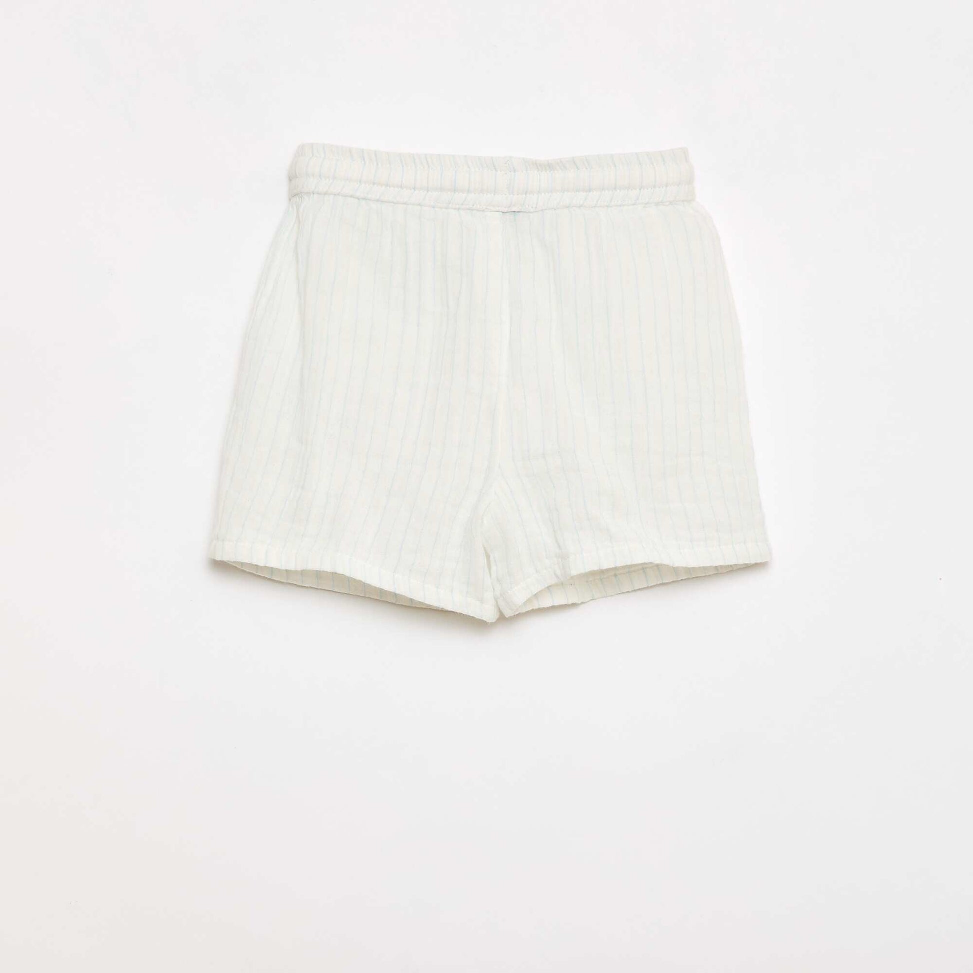Ensemble deux pièces chemise + short BLANC