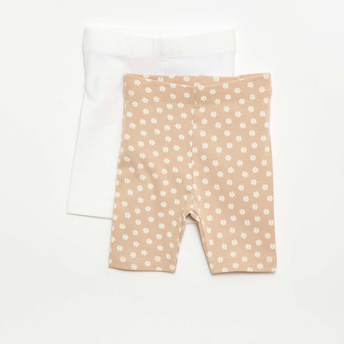 Lot de 2 leggings courts BEIGE