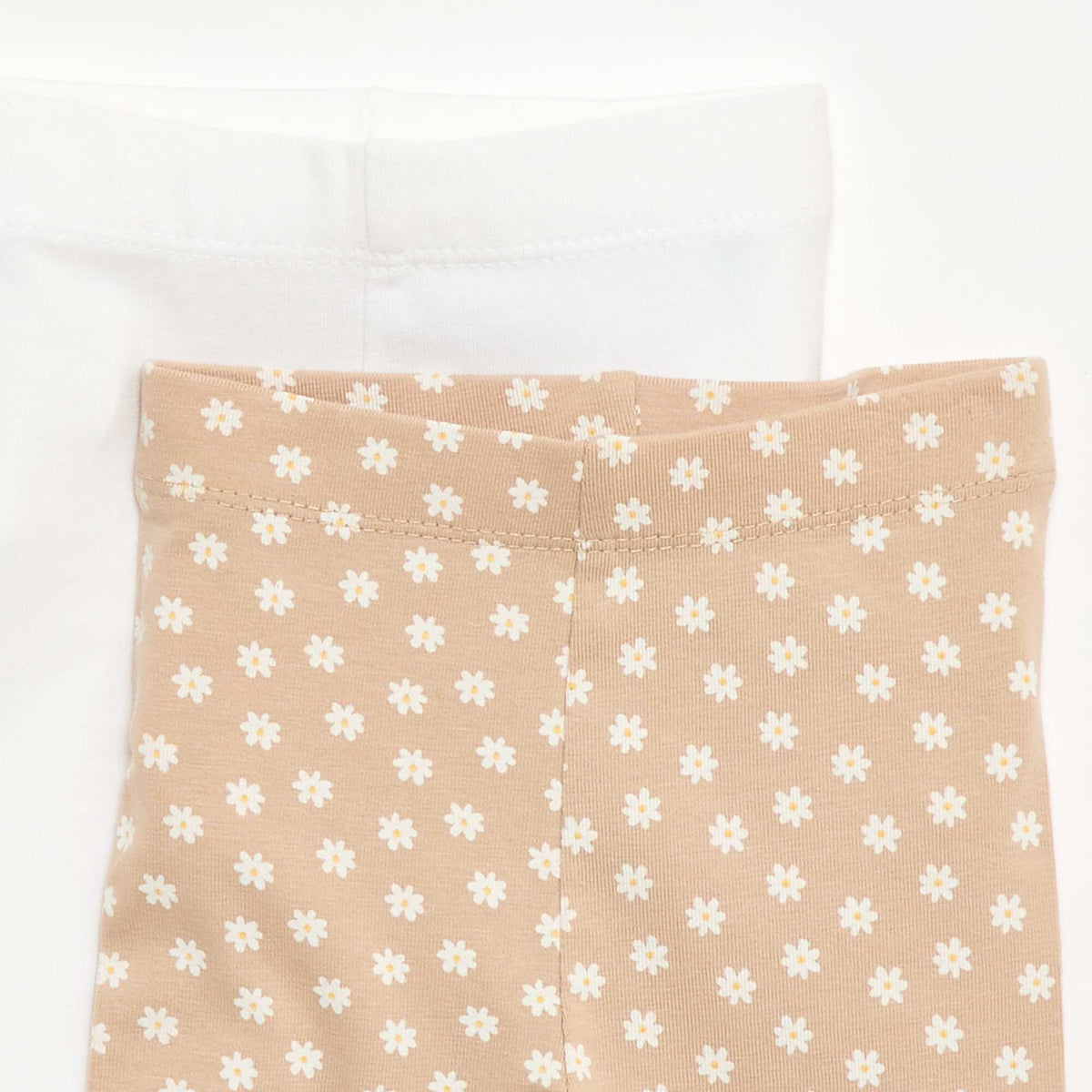 Lot de 2 leggings courts BEIGE