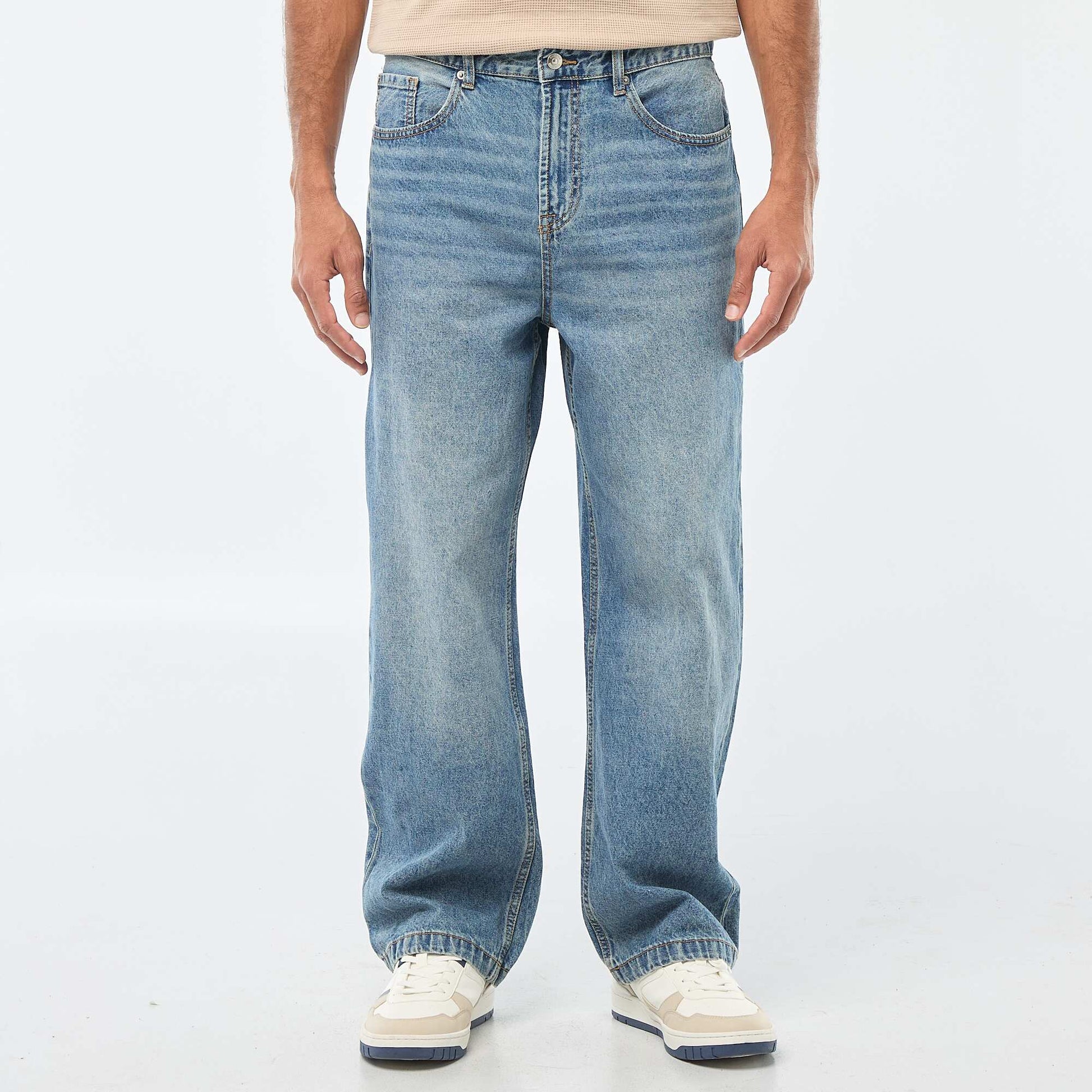 Jean large / relaxed fit à 5 poches BLEU