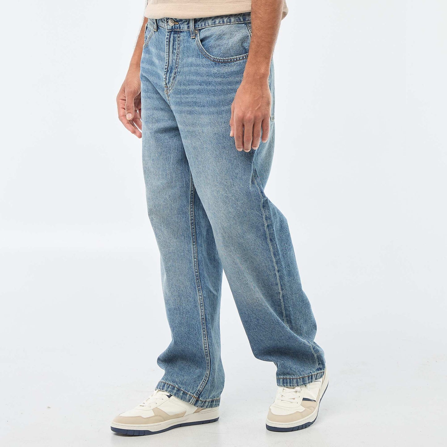 Jean large / relaxed fit à 5 poches BLEU