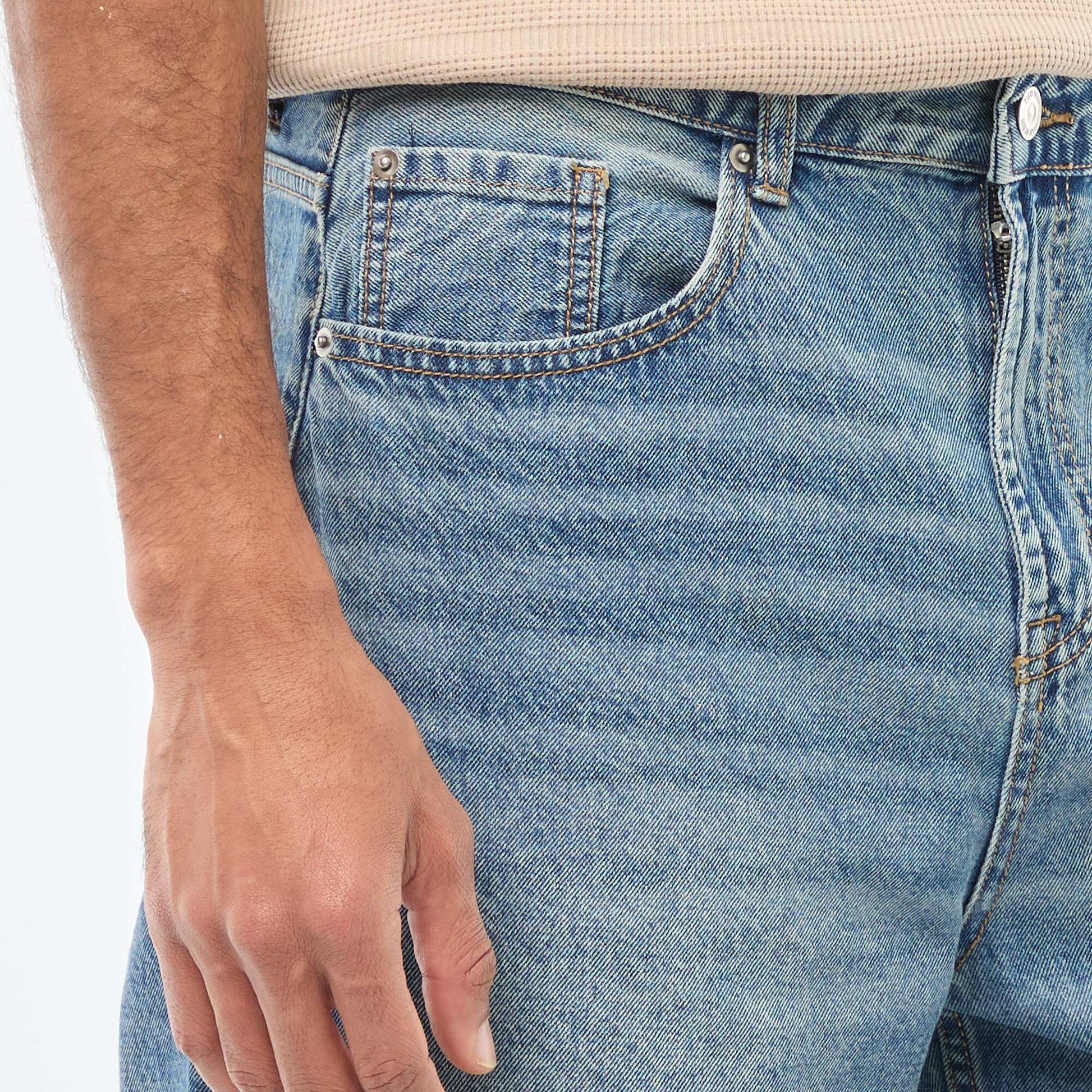 Jean large / relaxed fit à 5 poches BLEU