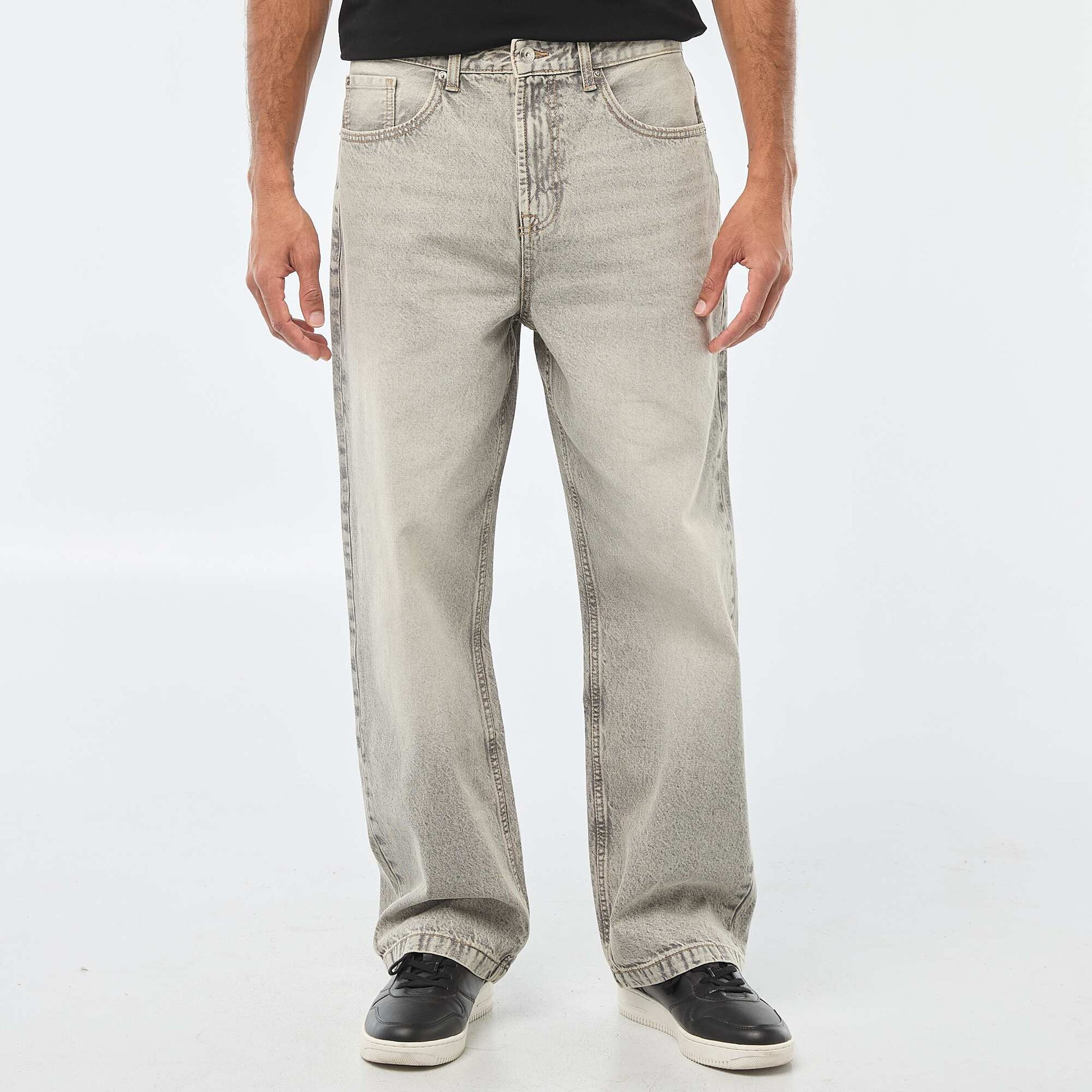 Jean large / relaxed fit à 5 poches GRIS