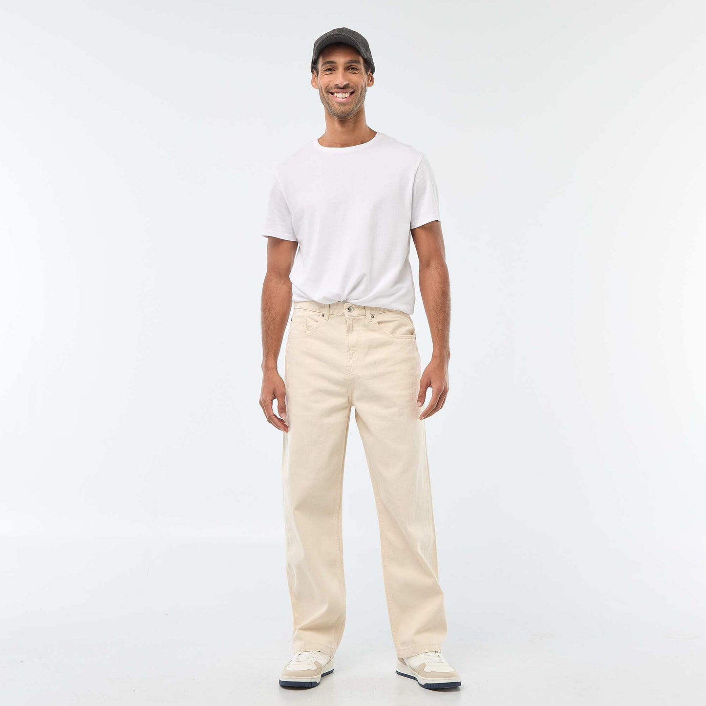 Jean large / relaxed fit à 5 poches BLANC