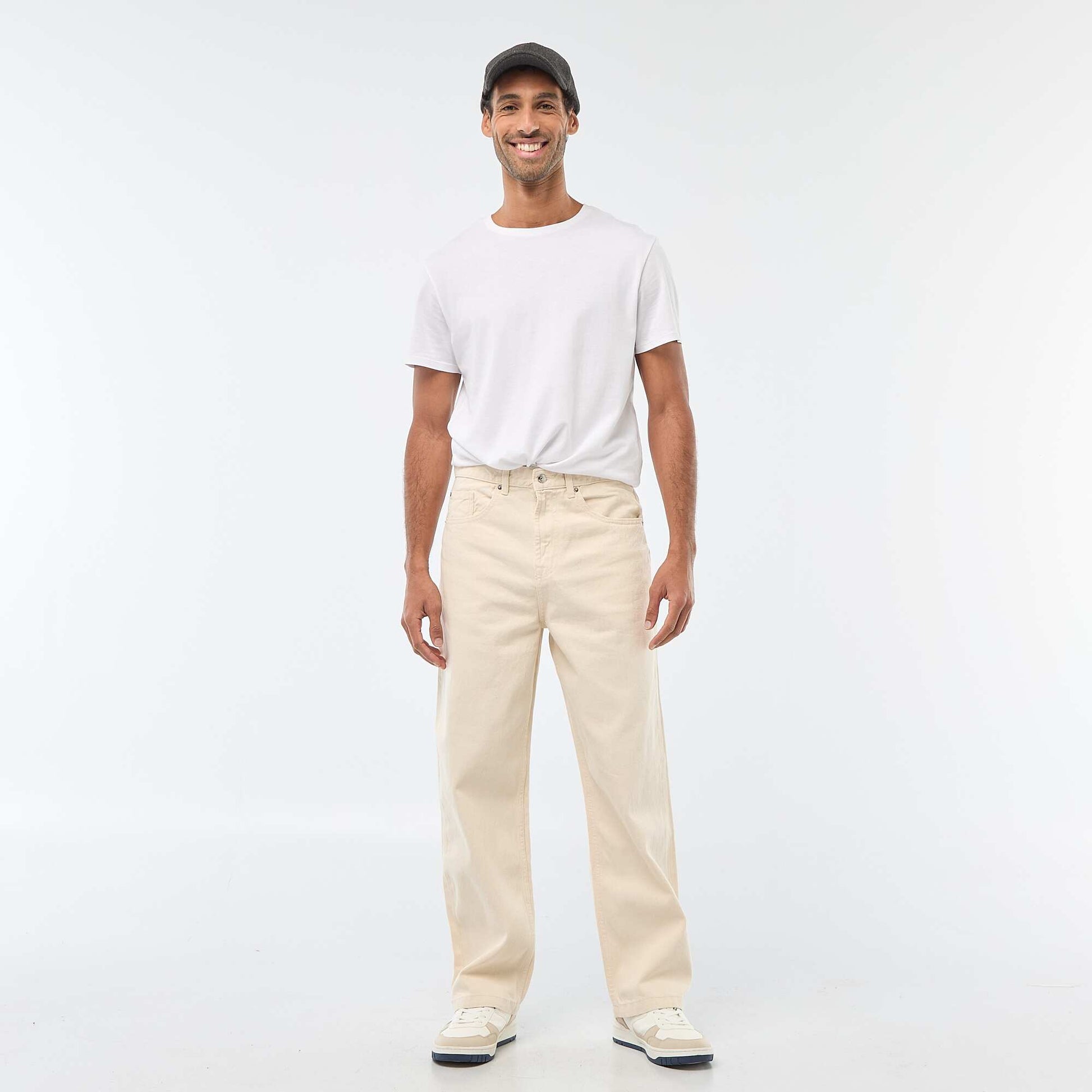 Jean large / relaxed fit à 5 poches BLANC