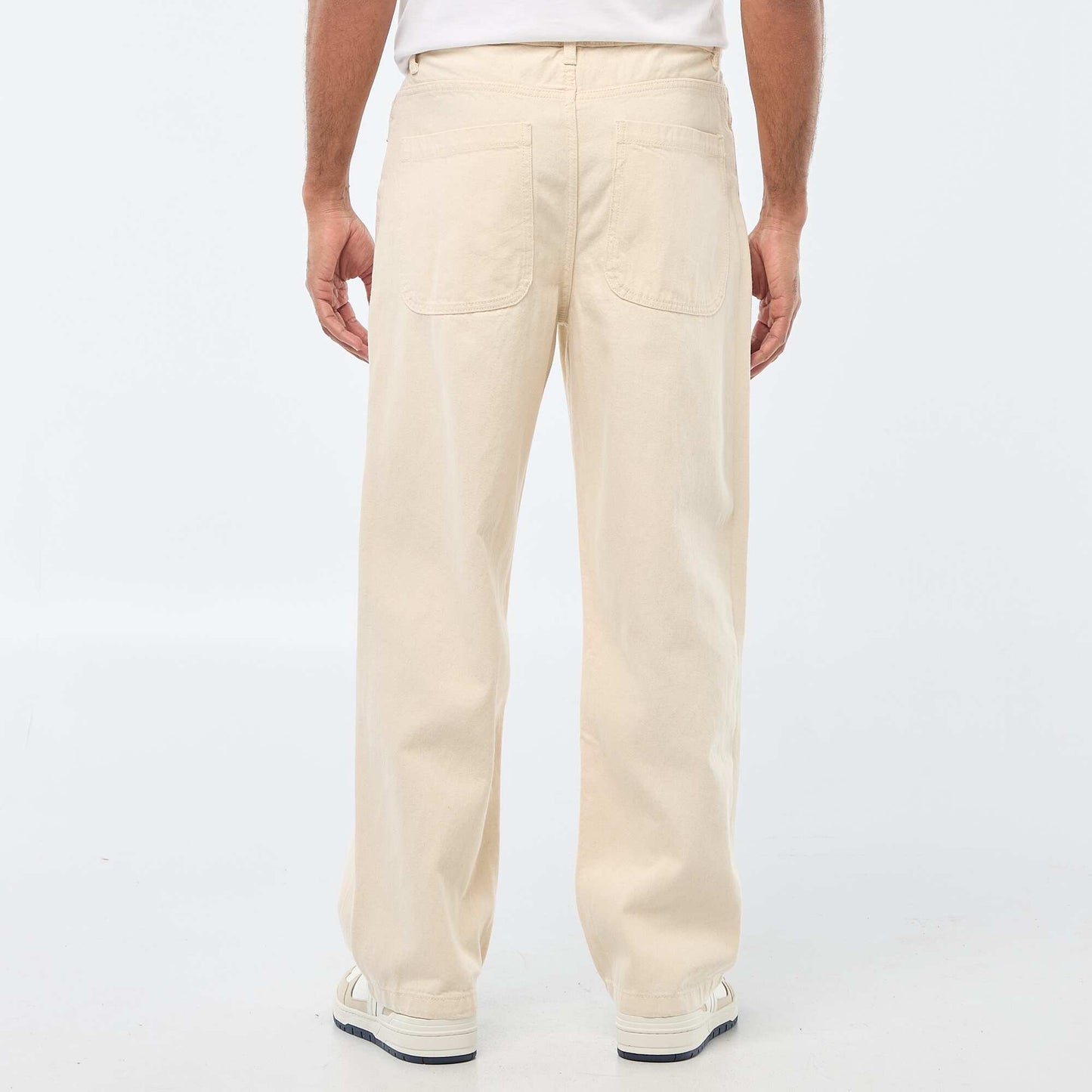 Jean large / relaxed fit à 5 poches BLANC