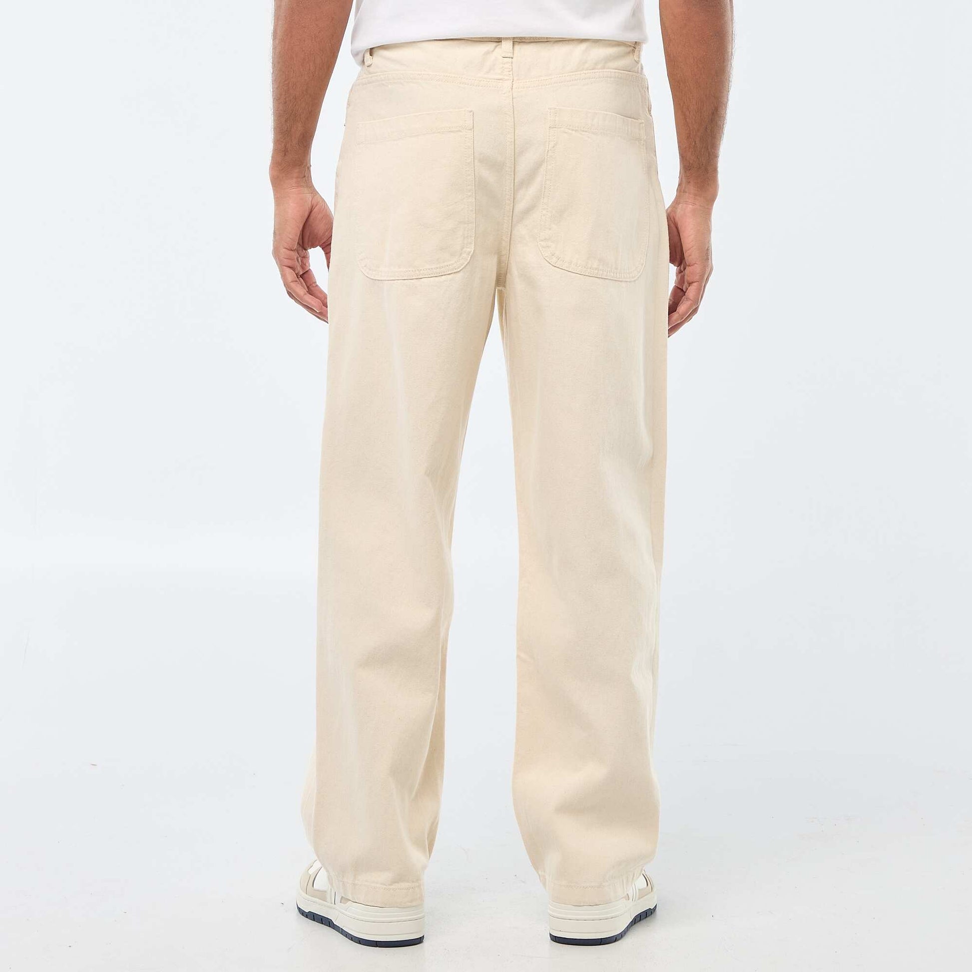 Jean large / relaxed fit à 5 poches BLANC