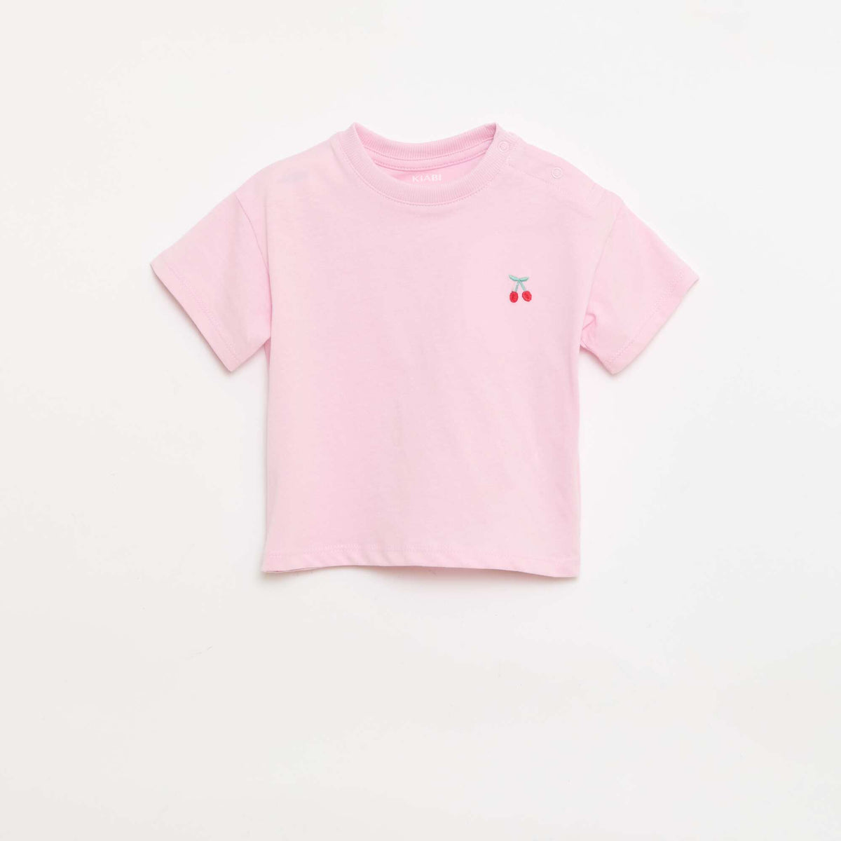 Lot de 2 T-shirts avec détail poitrine ROSE