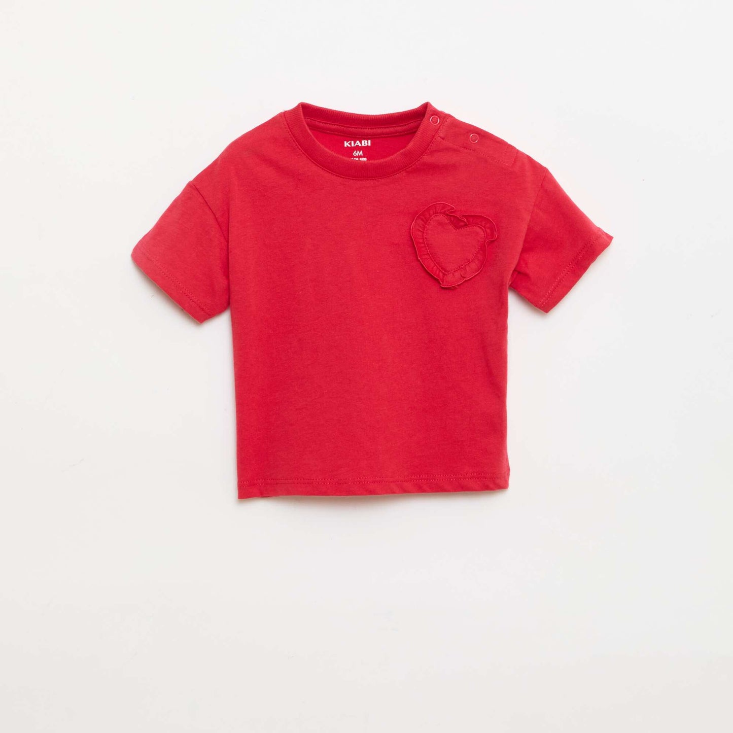 Lot de 2 T-shirts avec détail poitrine ROSE