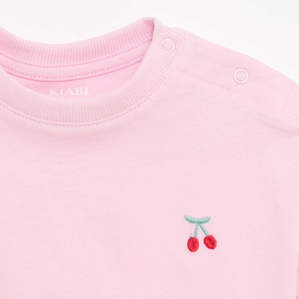 Lot de 2 T-shirts avec détail poitrine ROSE