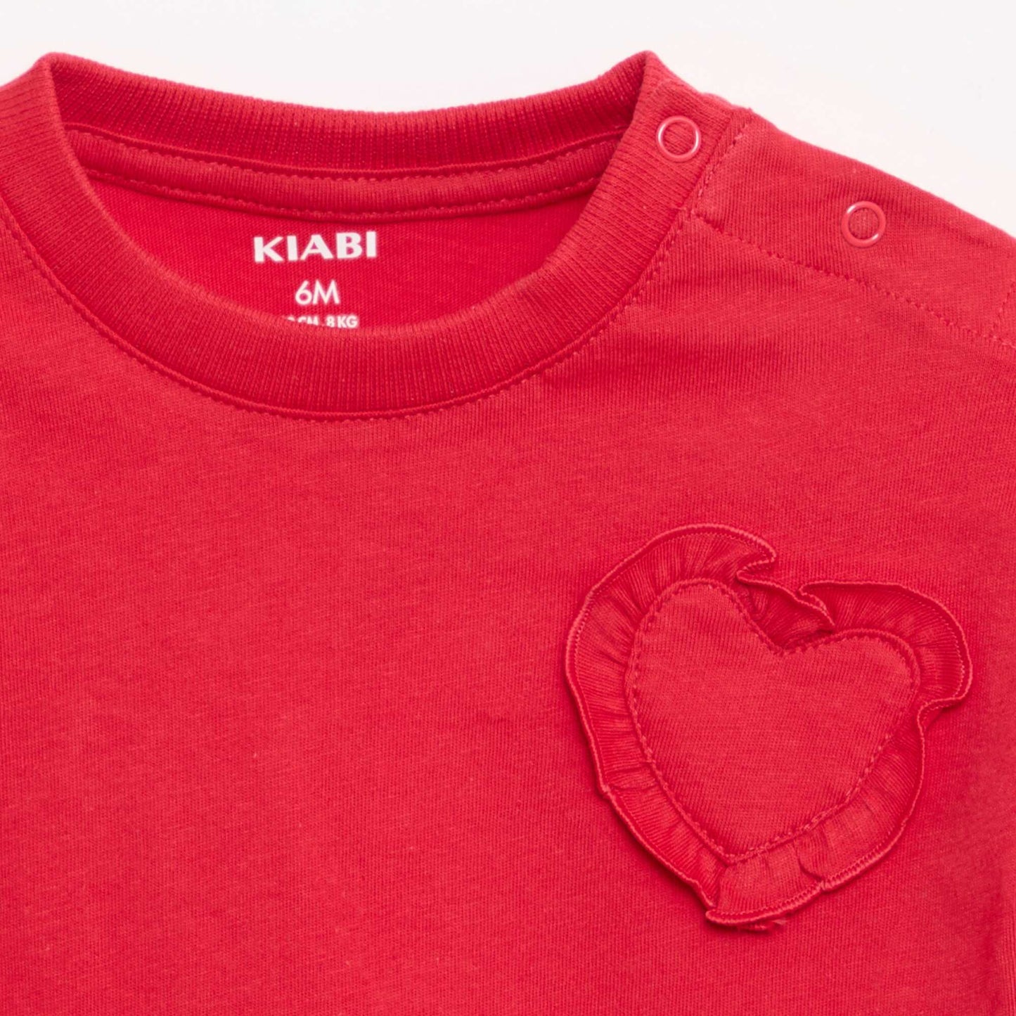 Lot de 2 T-shirts avec détail poitrine ROSE