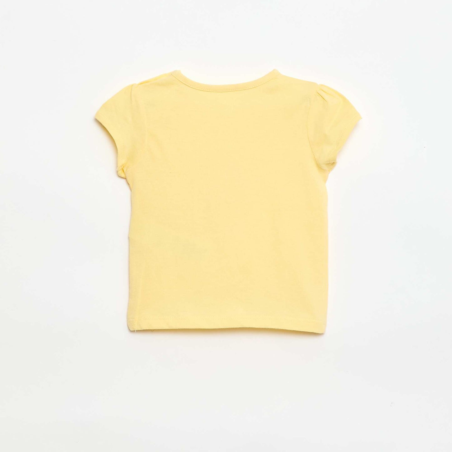T-shirt en jersey avec manches courtes JAUNE