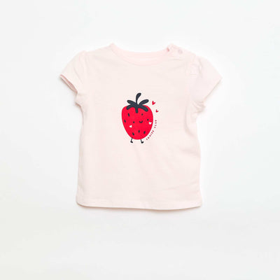 T-shirt en jersey avec manches courtes ROSE
