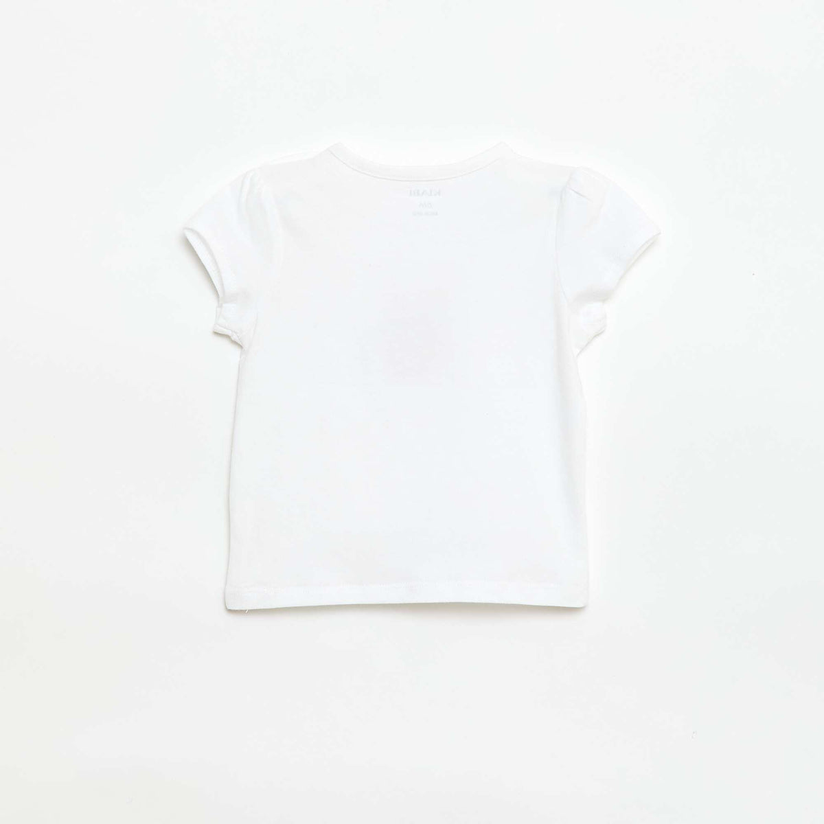 T-shirt en jersey avec manches courtes BLANC