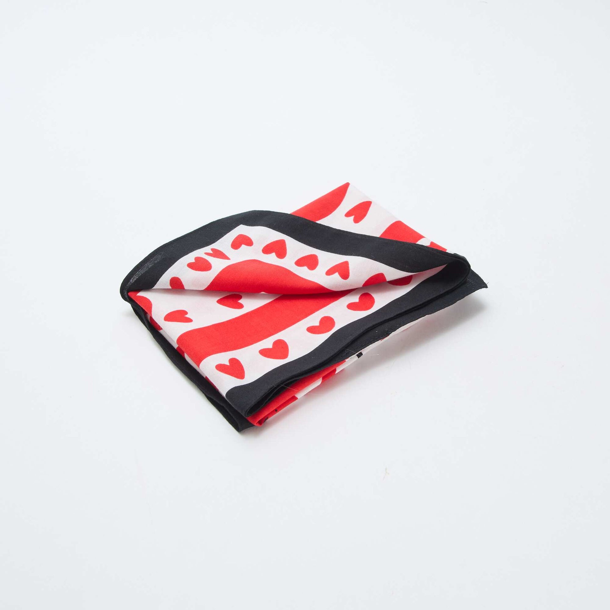 Foulard (65x65 cm) 'Agathe Sorlet x Kiabi' - Saint-Valentin BLANC