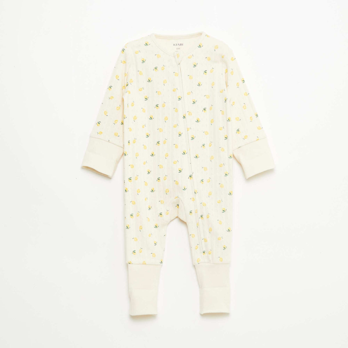 Ensemble body évolutif + dors bien en maille côtelée JAUNE