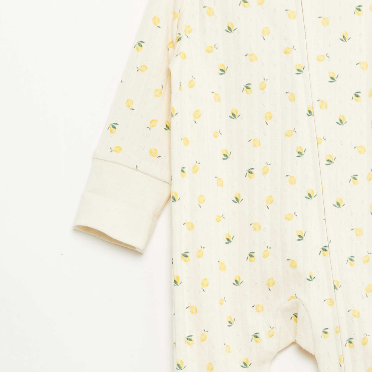 Ensemble body évolutif + dors bien en maille côtelée JAUNE