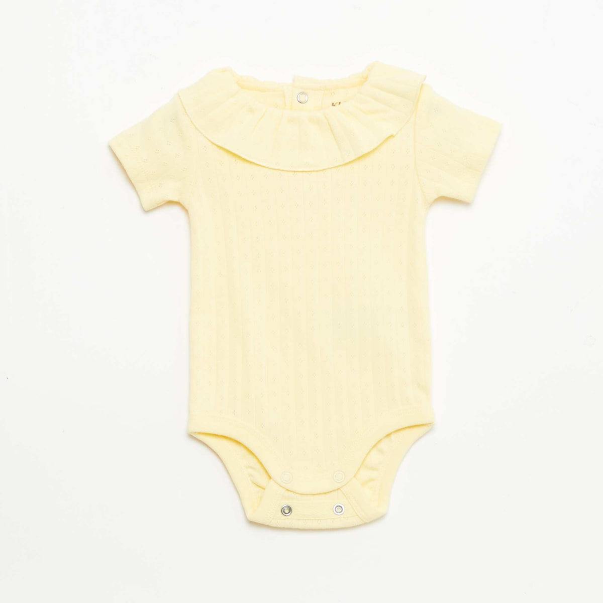 Ensemble body évolutif + dors bien en maille côtelée JAUNE