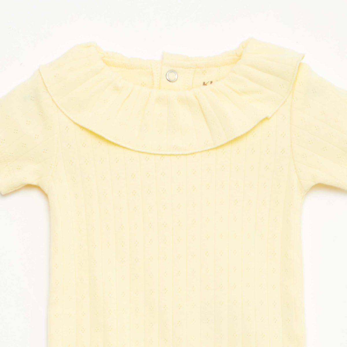 Ensemble body évolutif + dors bien en maille côtelée JAUNE