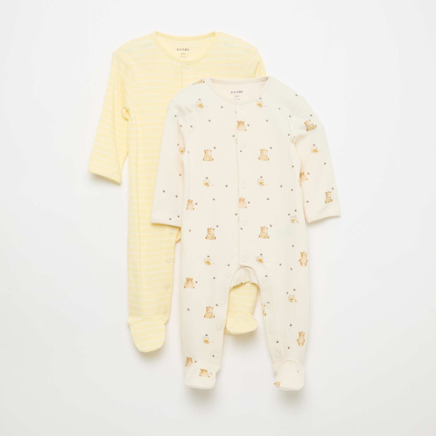 Lot de pyjamas dors biens avec pieds BLANC