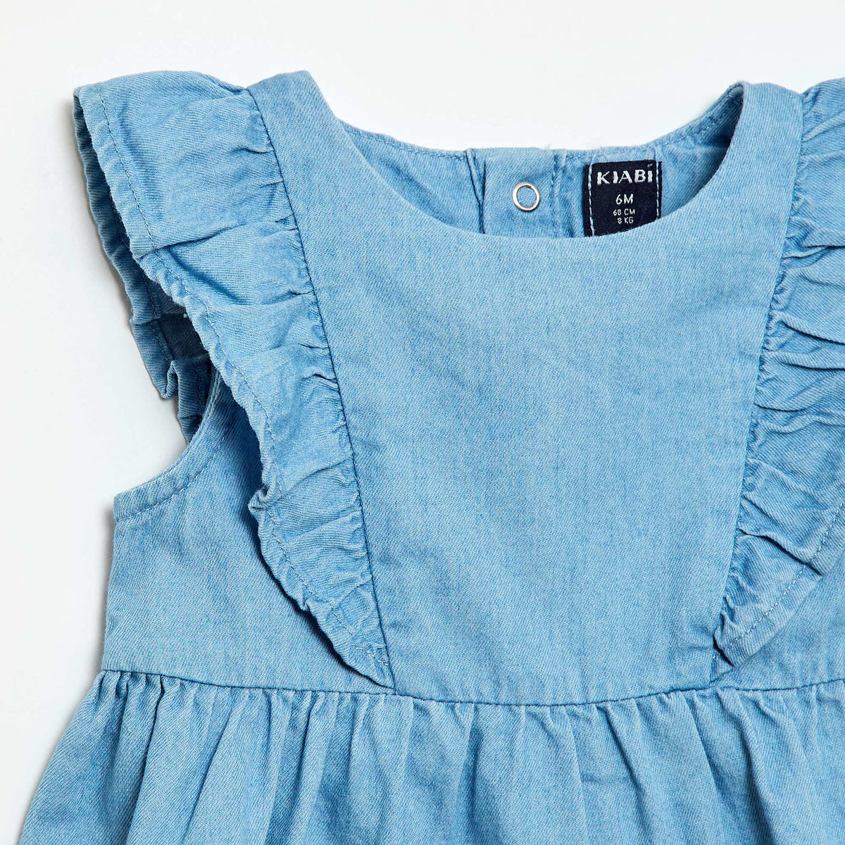 Ensemble robe + culotte en denim - 2 pièces BLEU