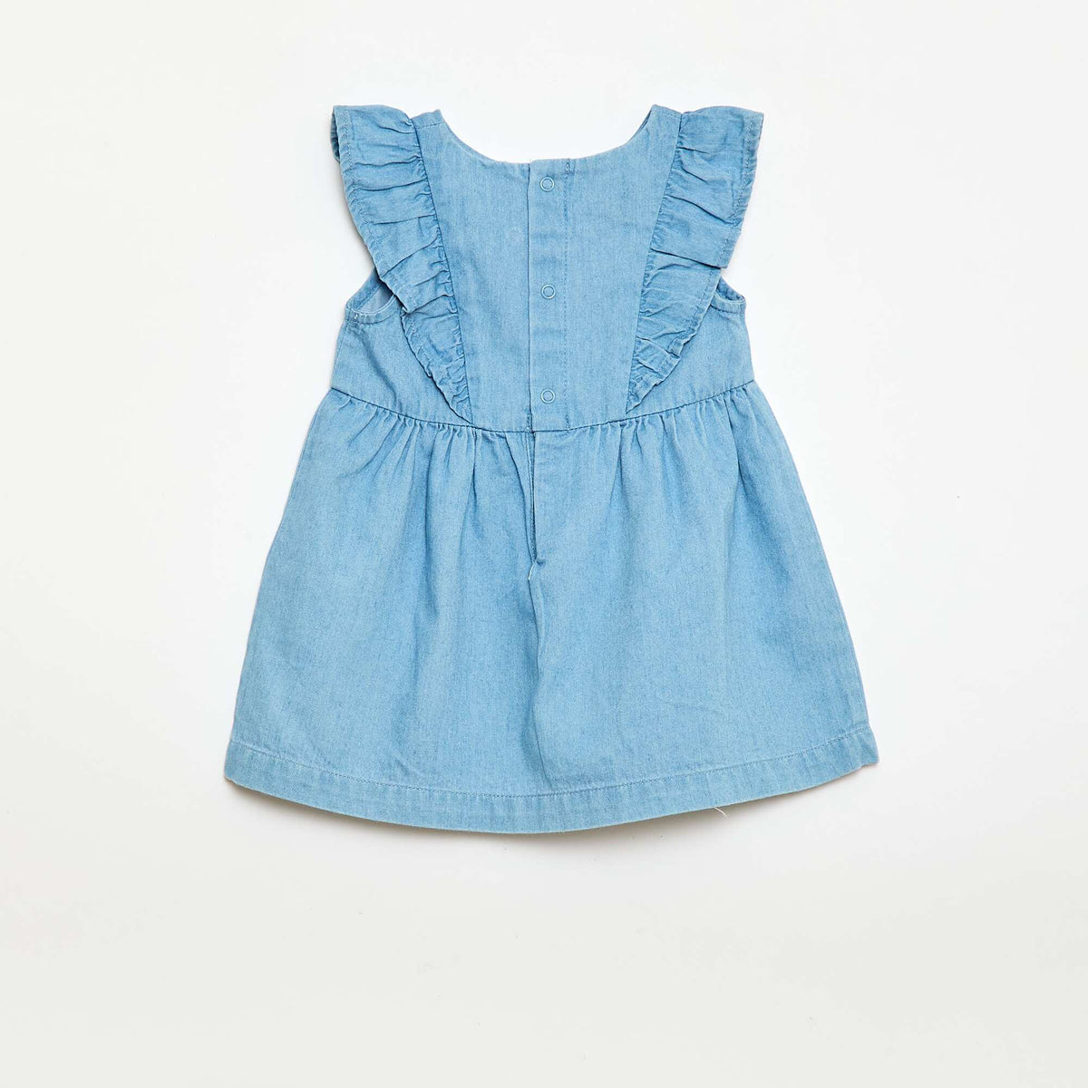 Ensemble robe + culotte en denim - 2 pièces BLEU