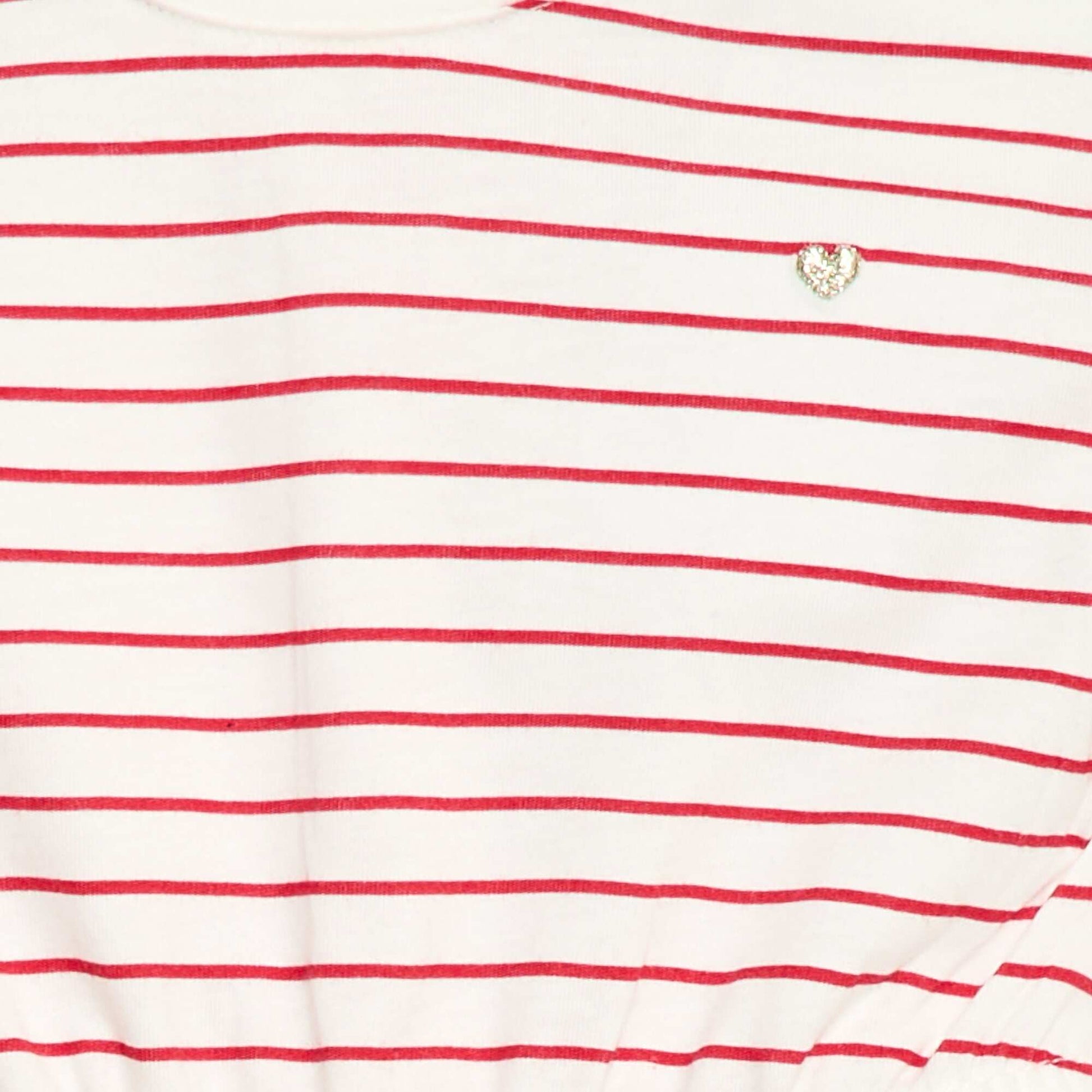 Robe à manches courtes en jersey de coton BLANC
