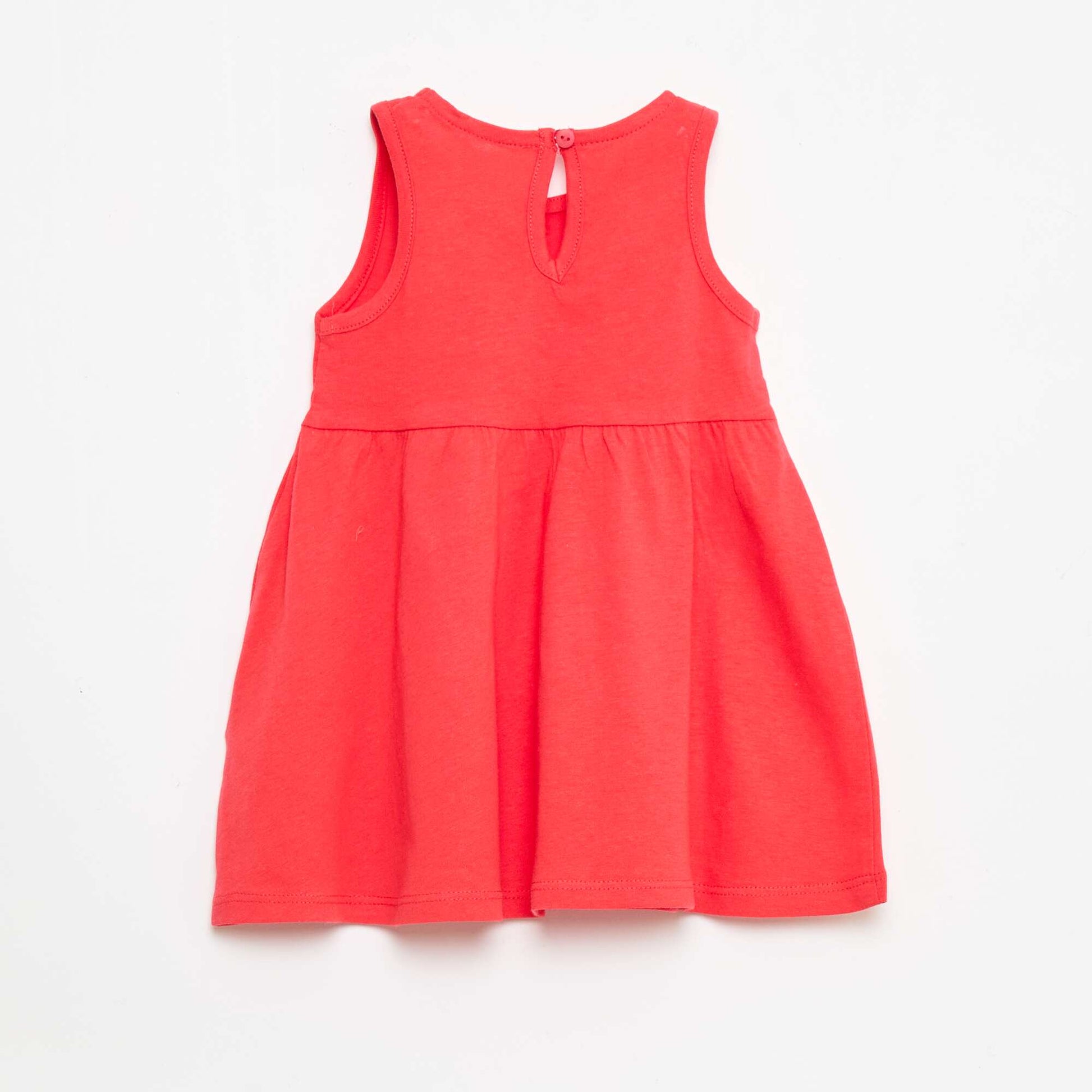 Robe sans manches à message ROUGE