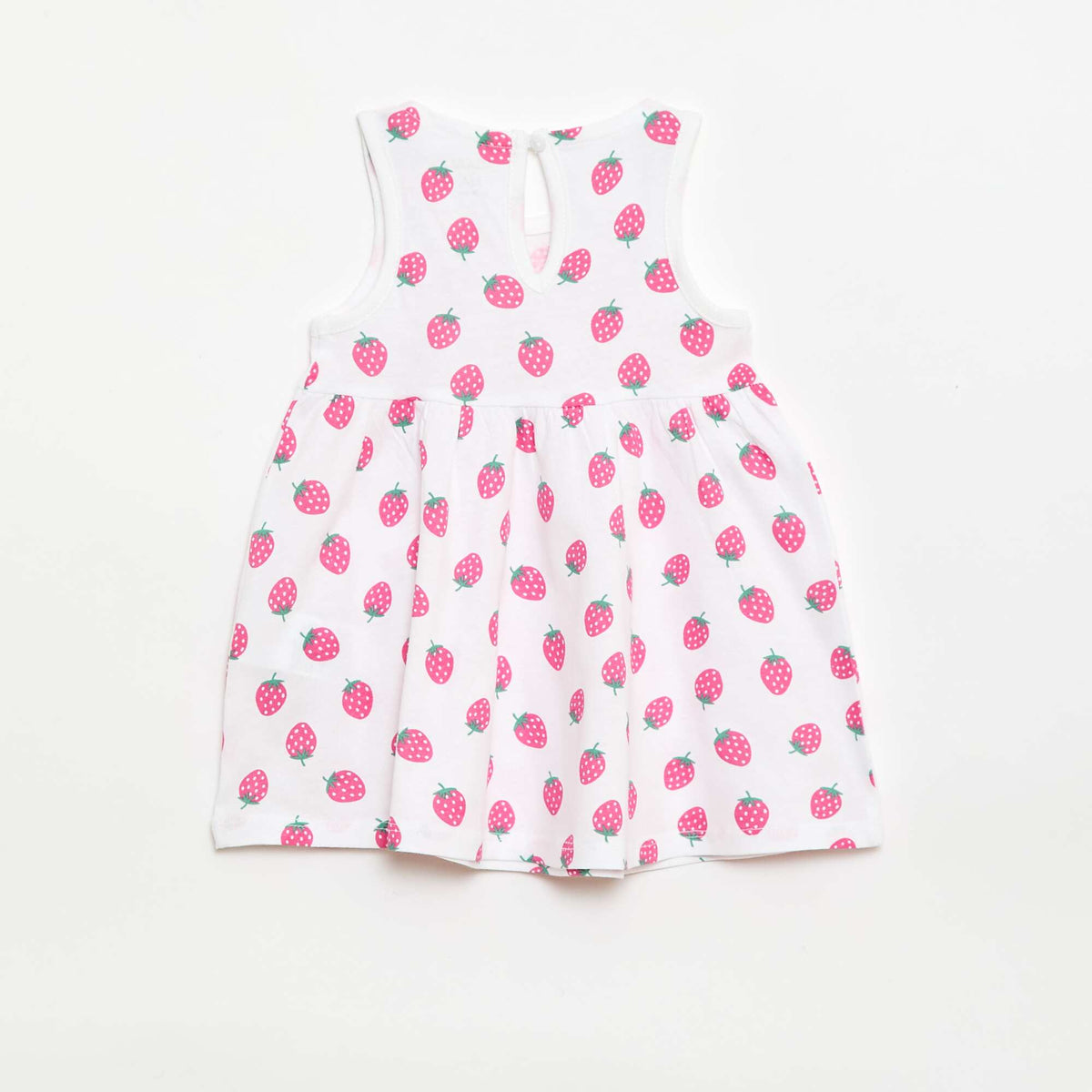 Robe sans manches à message BLANC