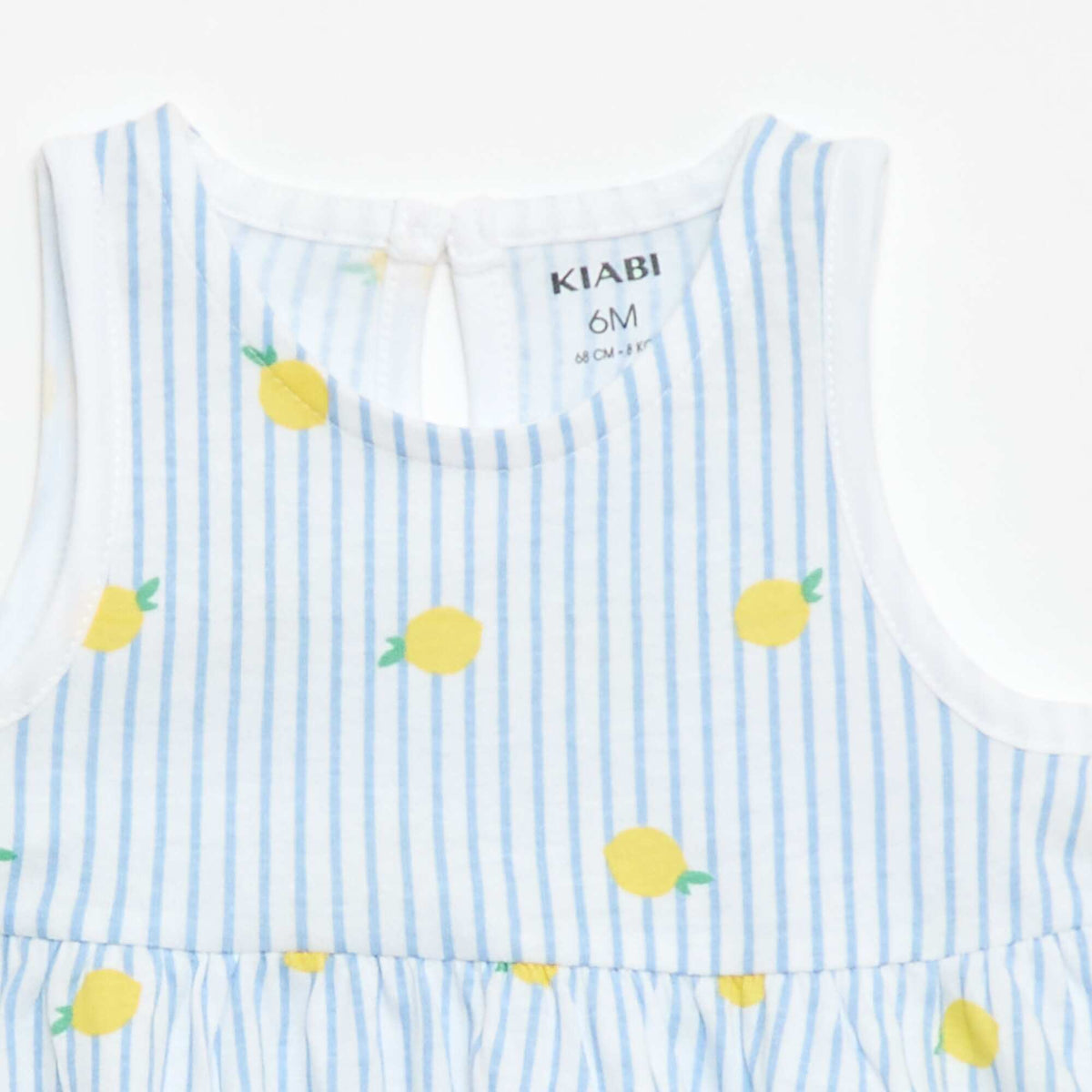 Robe sans manches à message BLEU