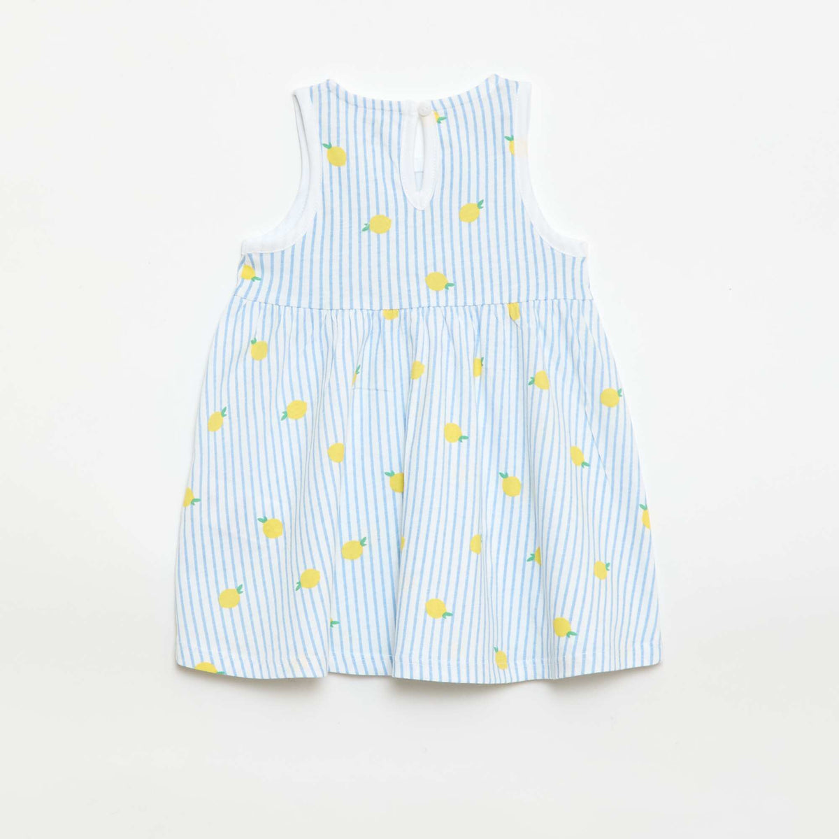 Robe sans manches à message BLEU