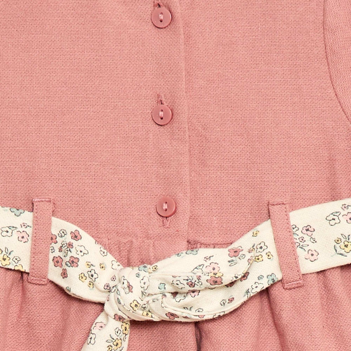 Robe en lin mélangé avec ceinture ROSE