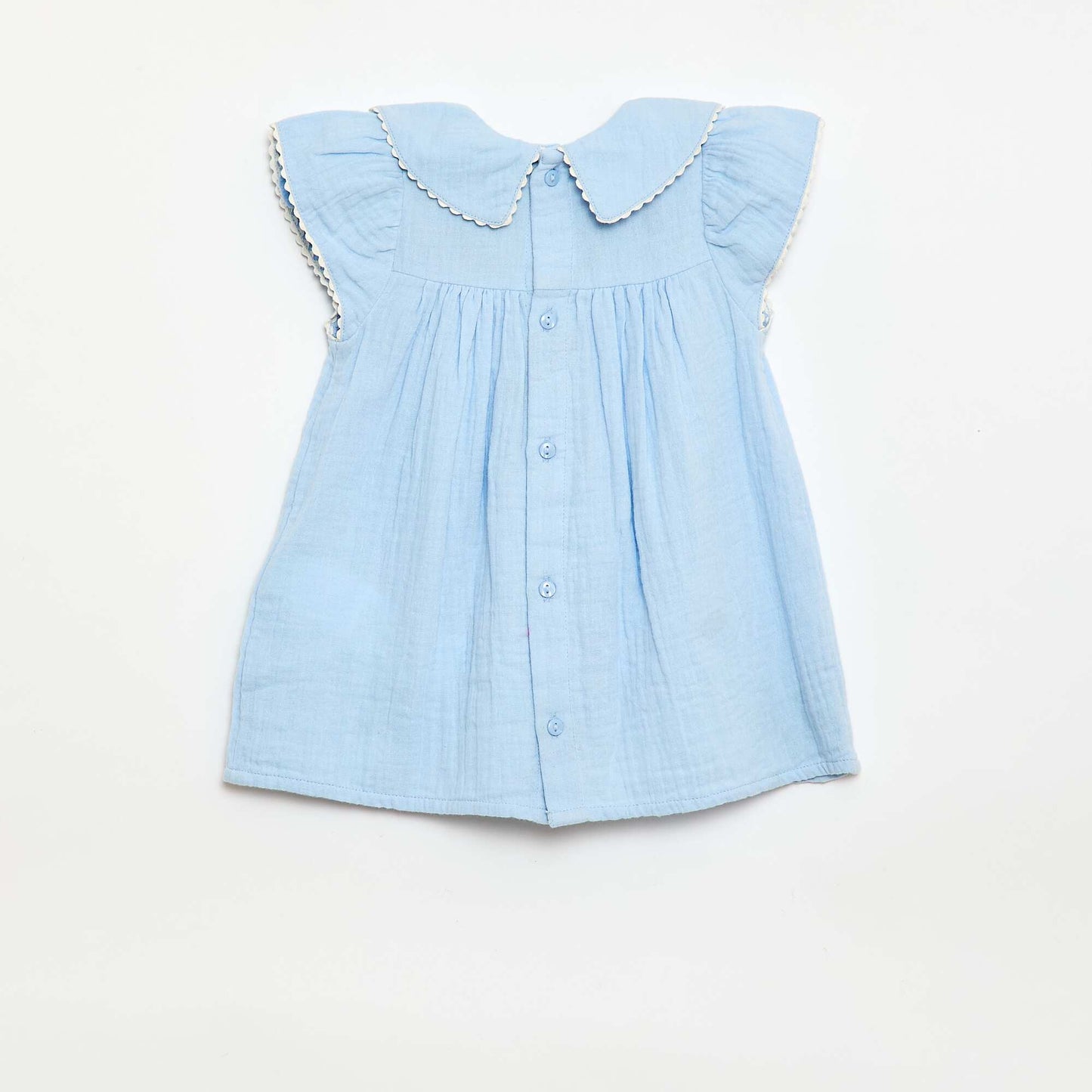 Ensemble 2 pièces - Robe à manches courtes + culotte BLEU