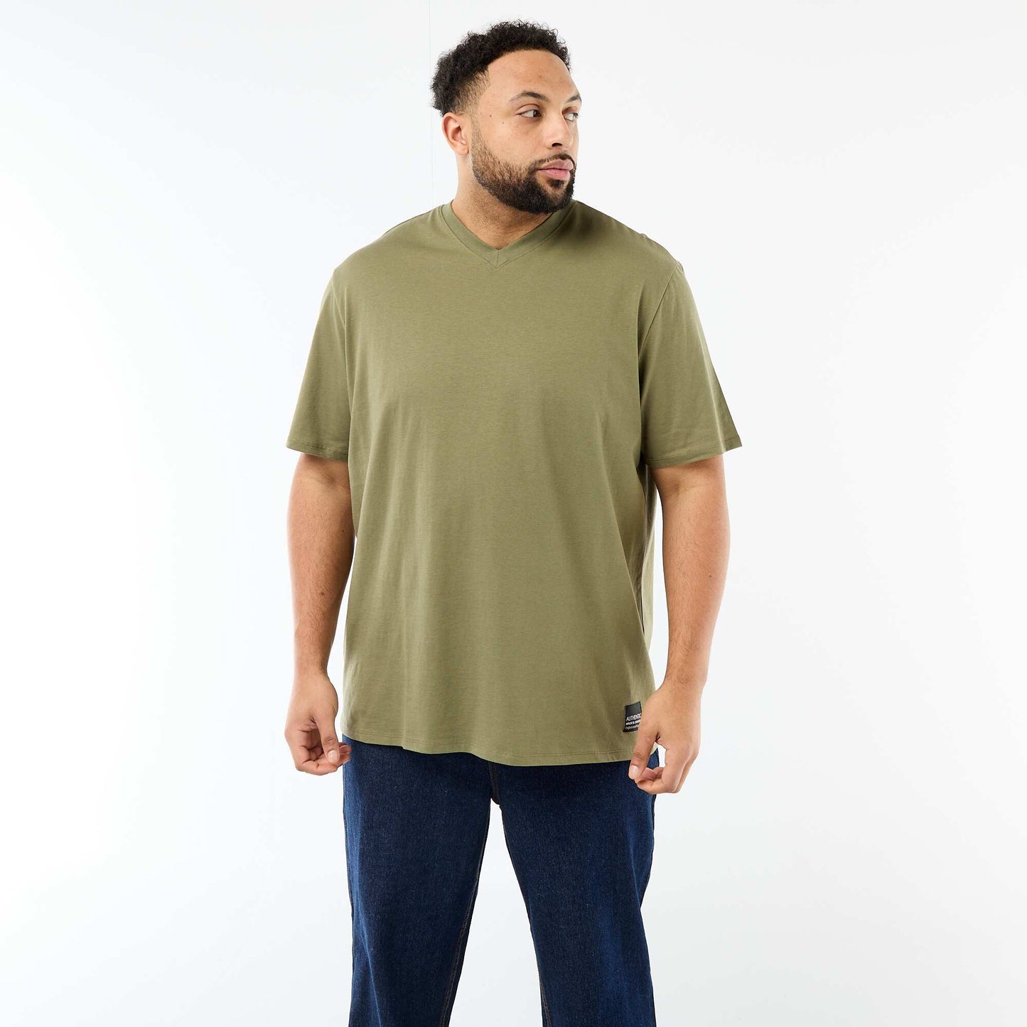 T-shirt en maille jersey à manches courtes VERT