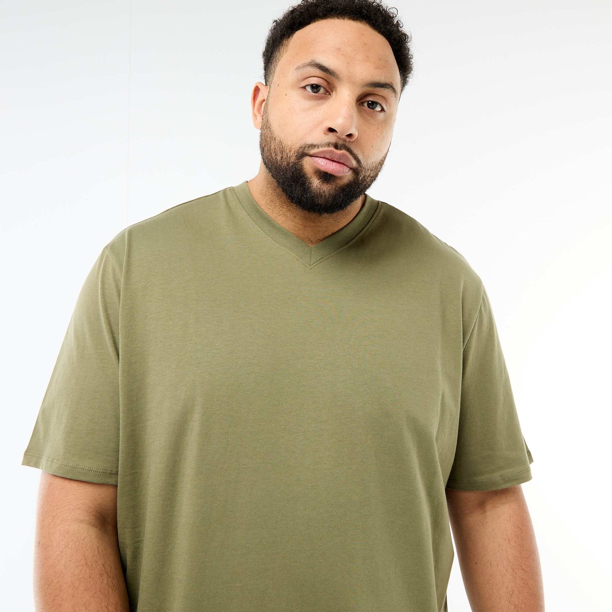 T-shirt en maille jersey à manches courtes VERT