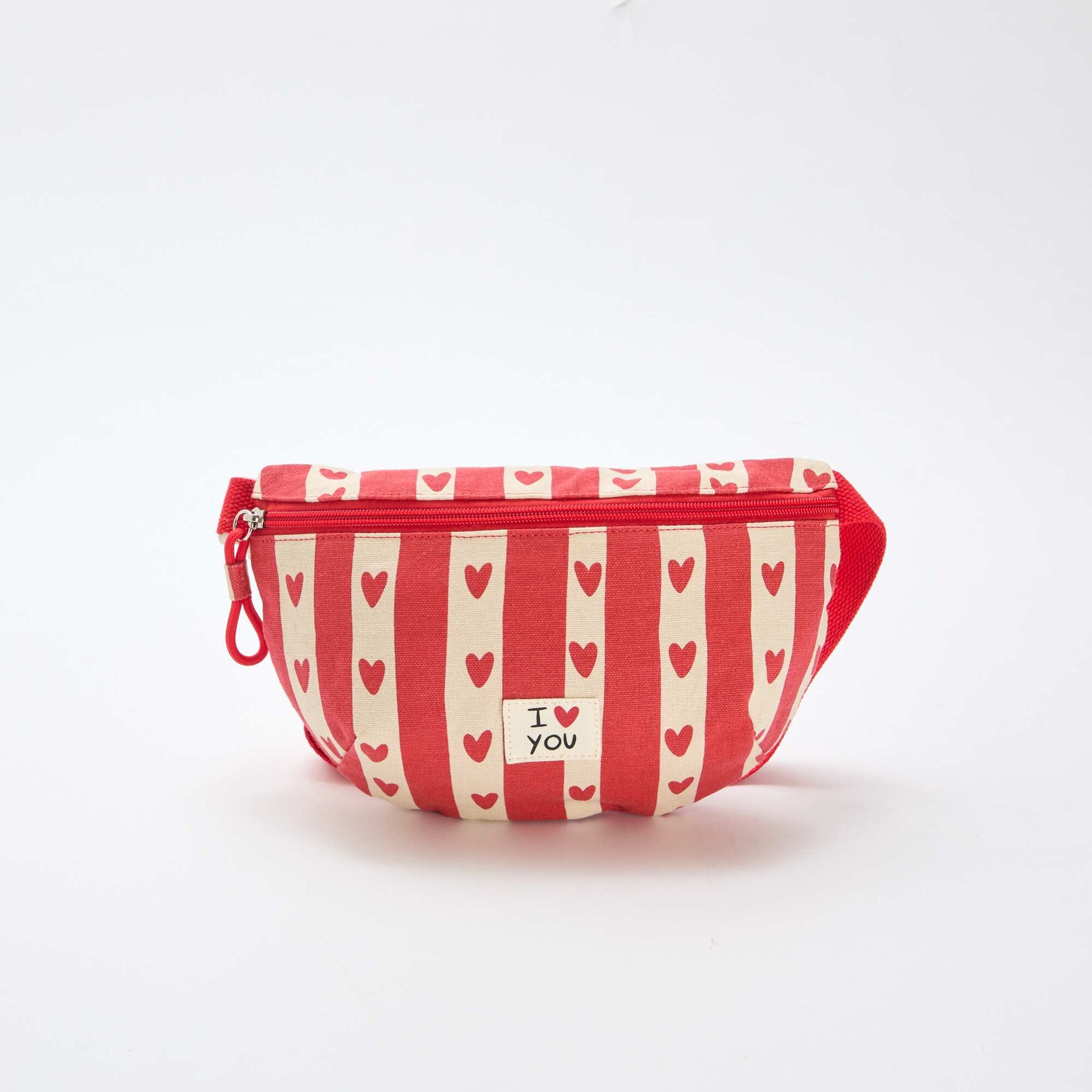 Sac Banane imprimé cœurs 'Agathe Sorlet x Kiabi' - Saint-Valentin BLANC
