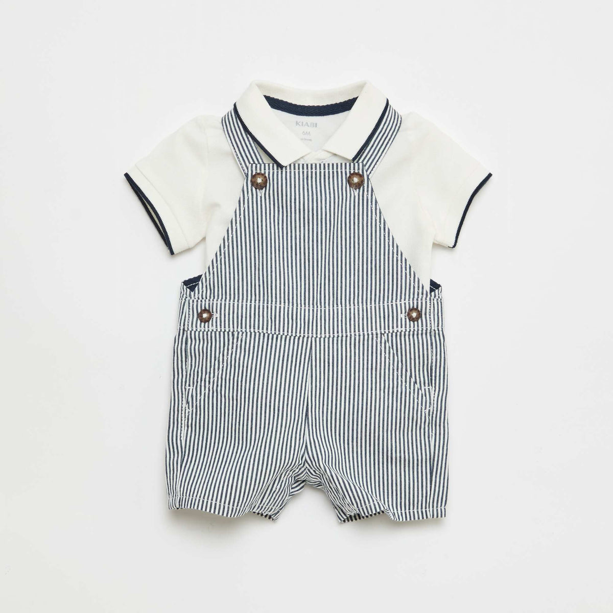 Ensemble salopette + polo - 2 pièces BLEU