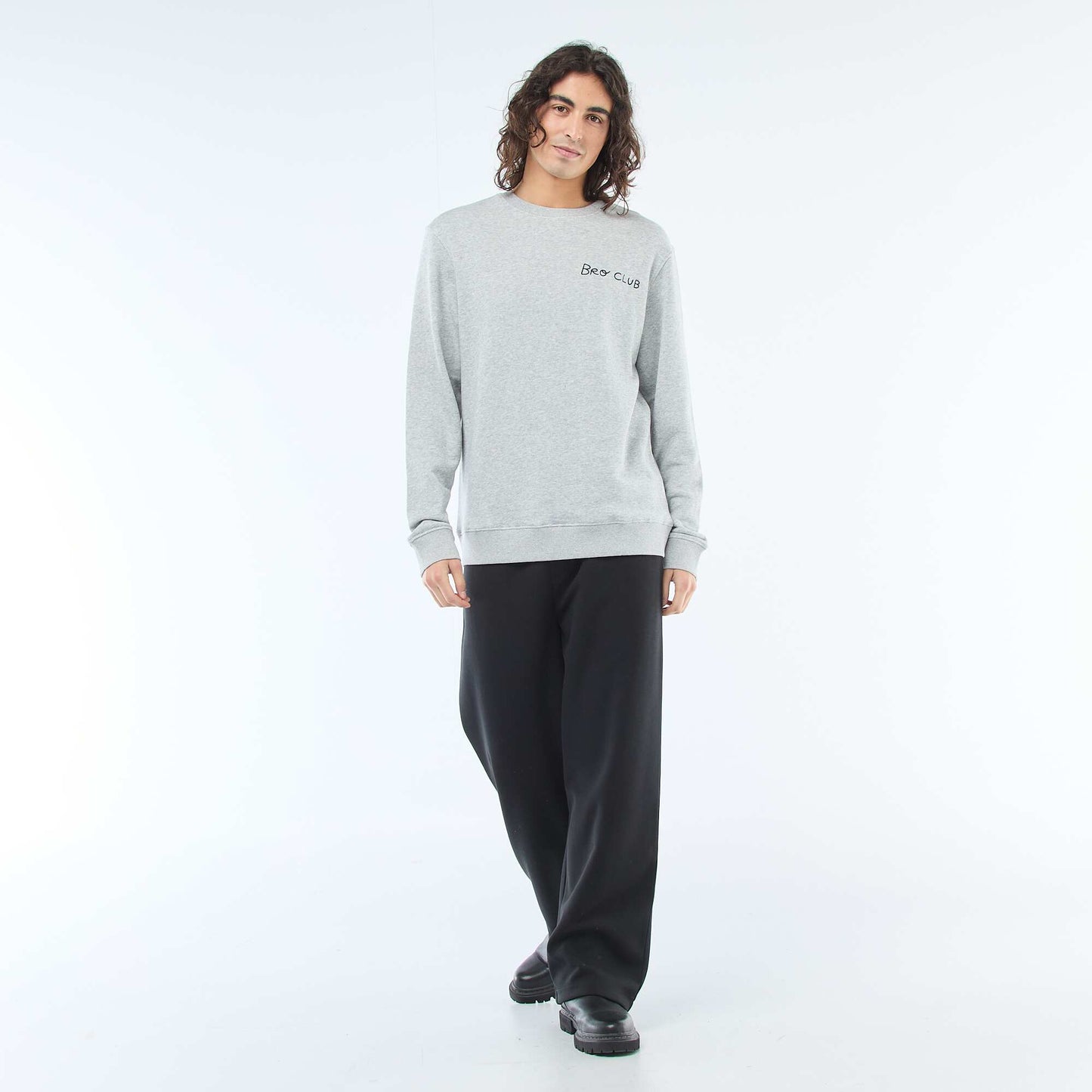 Sweat à col rond 'Agathe Sorlet x Kiabi' - Saint-Valentin GRIS