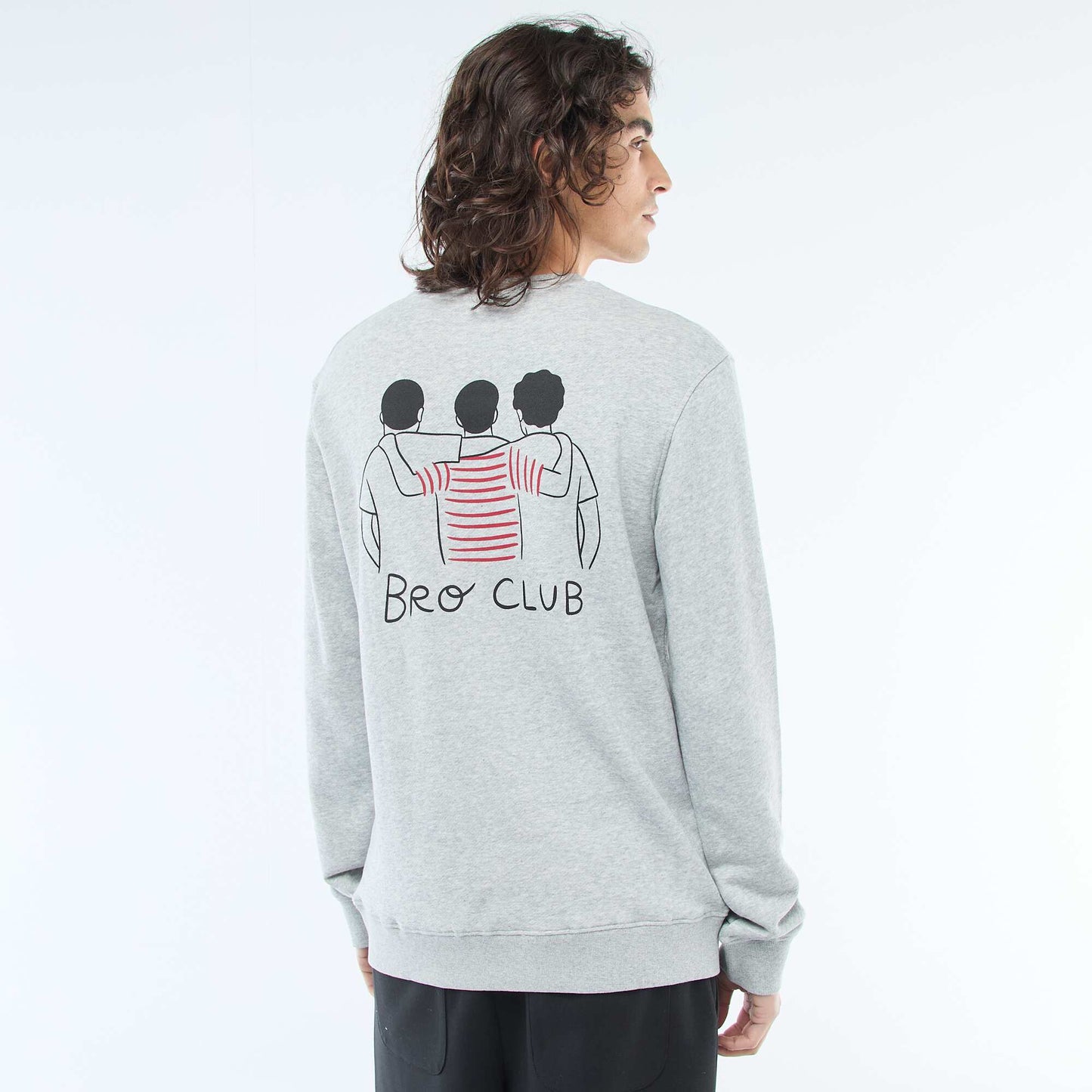 Sweat à col rond 'Agathe Sorlet x Kiabi' - Saint-Valentin GRIS