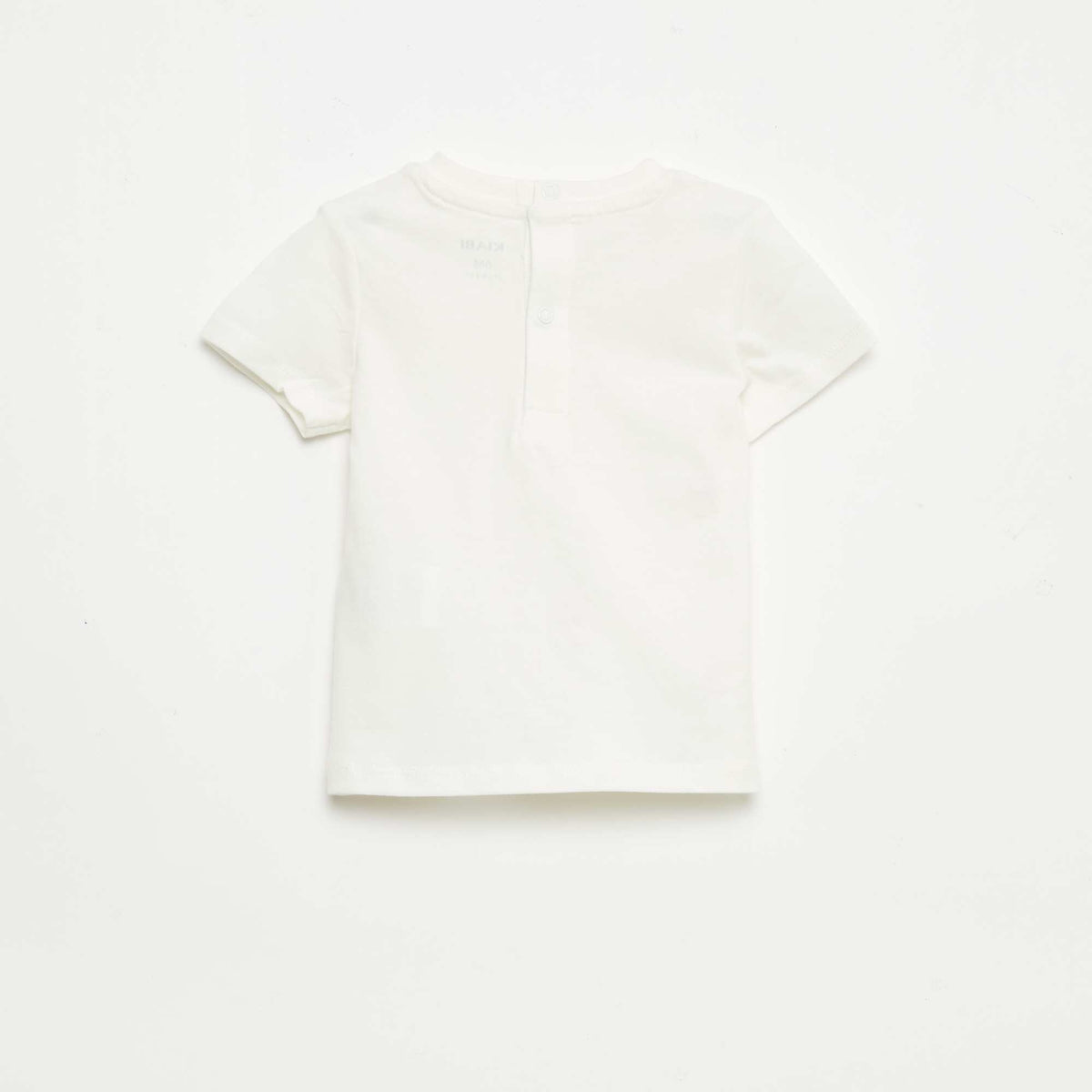 Tee-shirt à manches courtes avec broderies BLANC