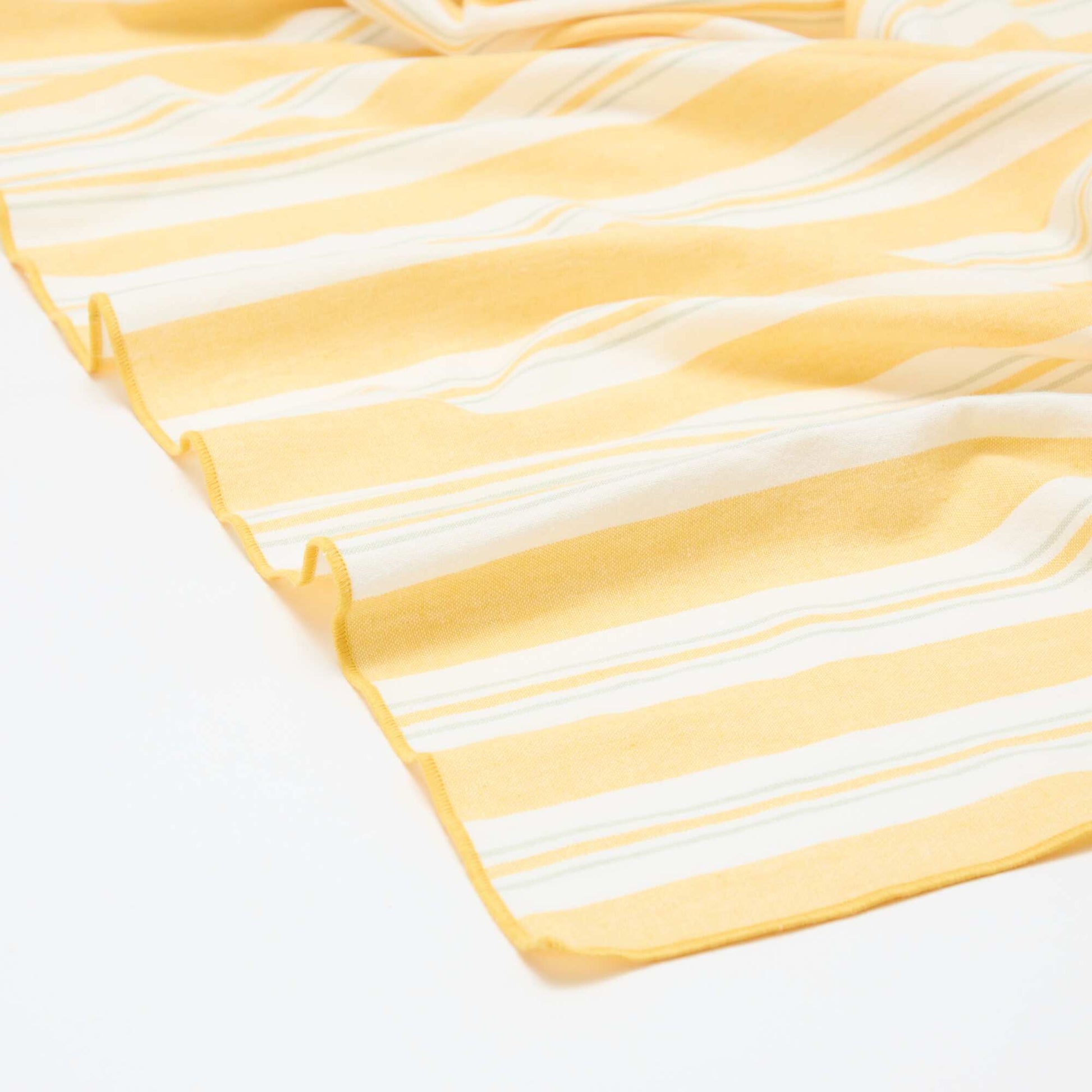 Nappe imprimée à carreaux JAUNE