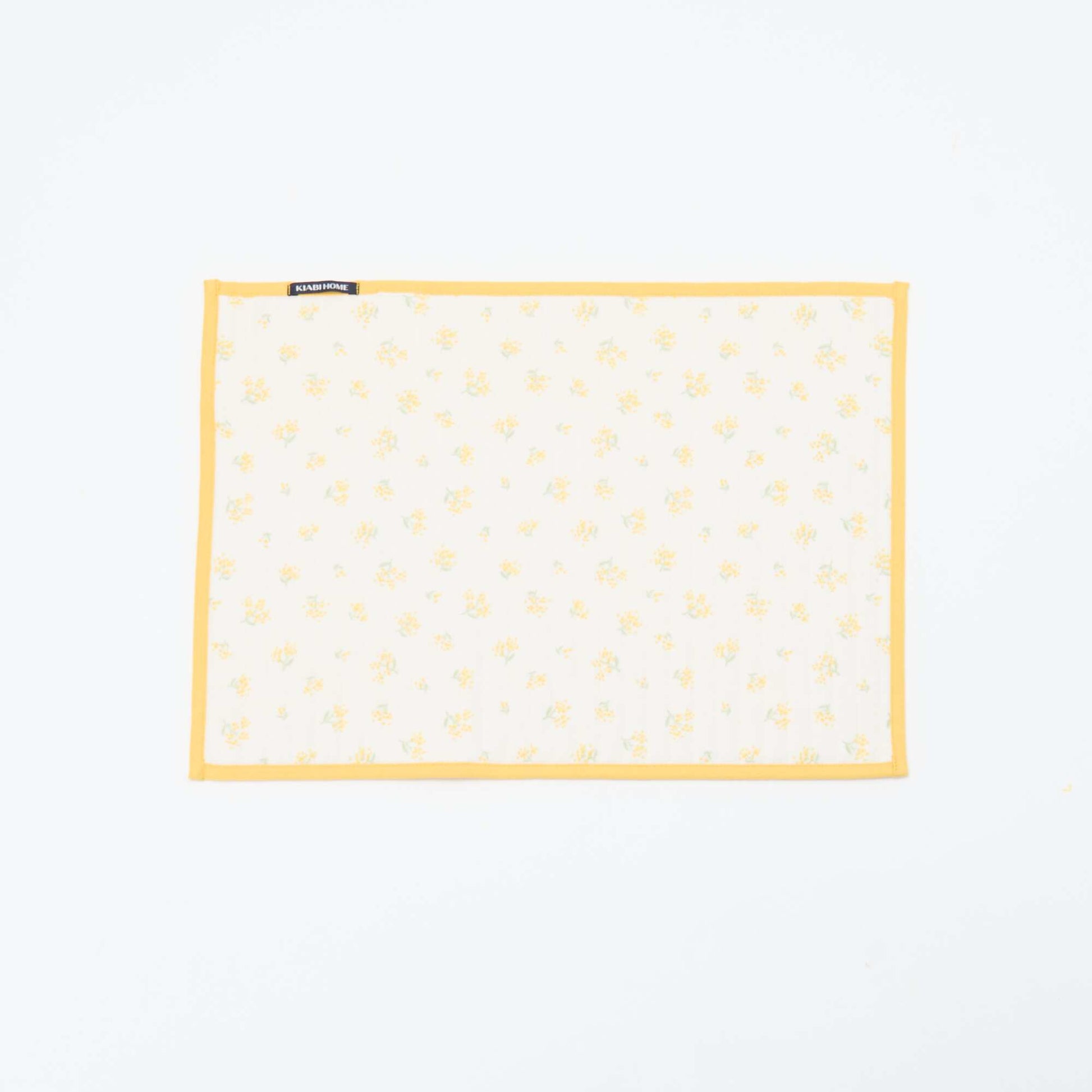 Lot de 2 sets de table à carreaux JAUNE