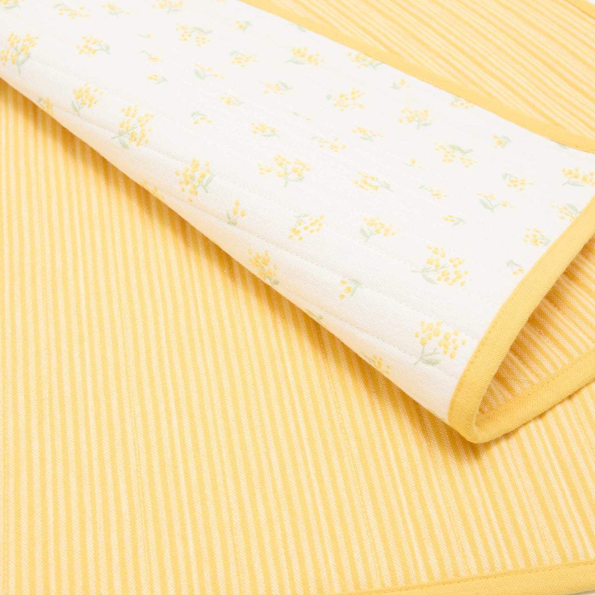 Lot de 2 sets de table à carreaux JAUNE